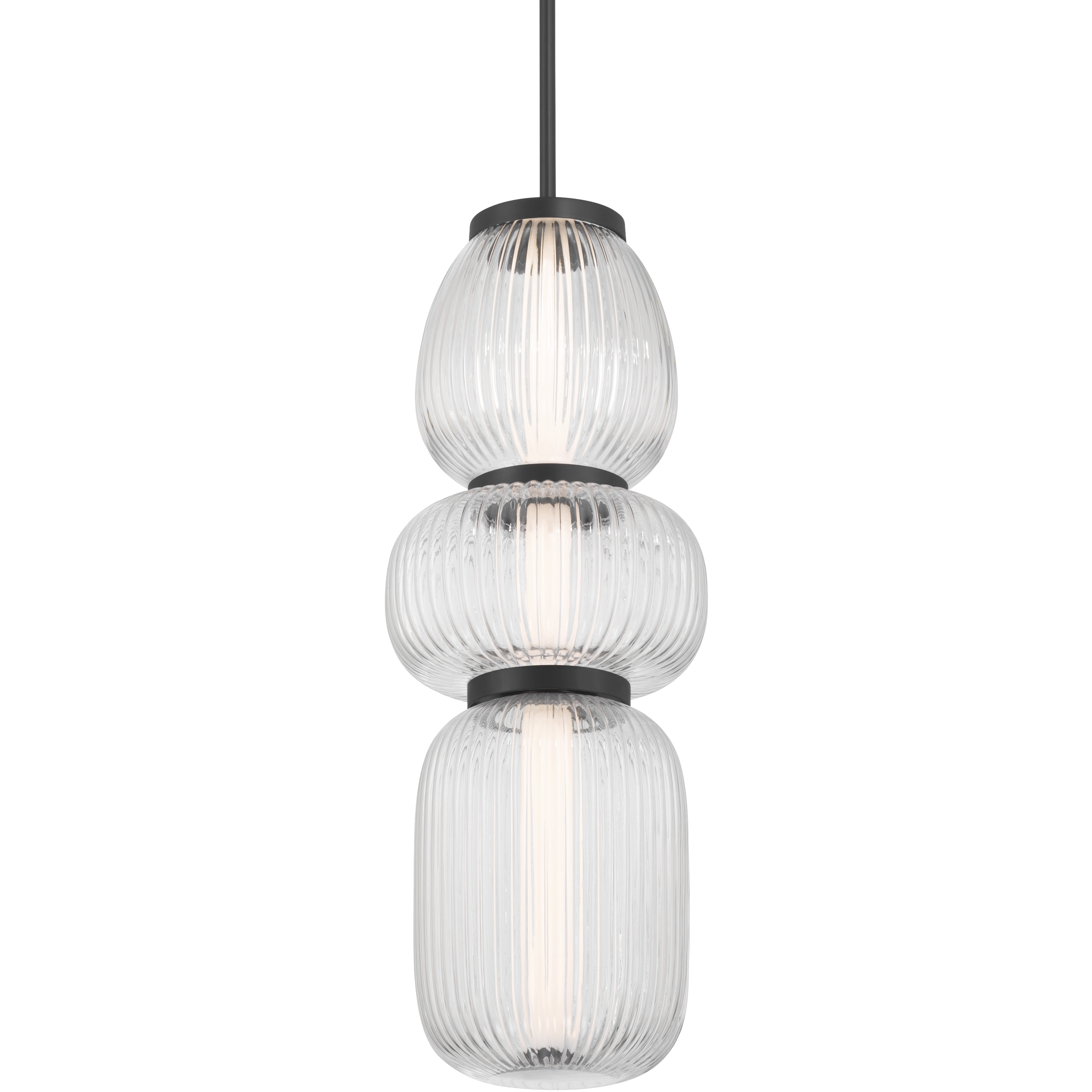 Cordel LED 9.5 inch Dark Matte Black Mini Pendant Ceiling Light