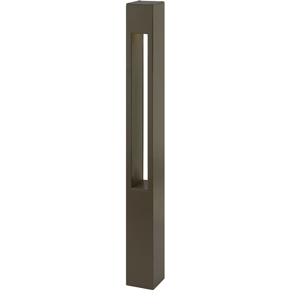 Atlantis 120v 8.00 watt Bronze Landscape Path Bollard, Square