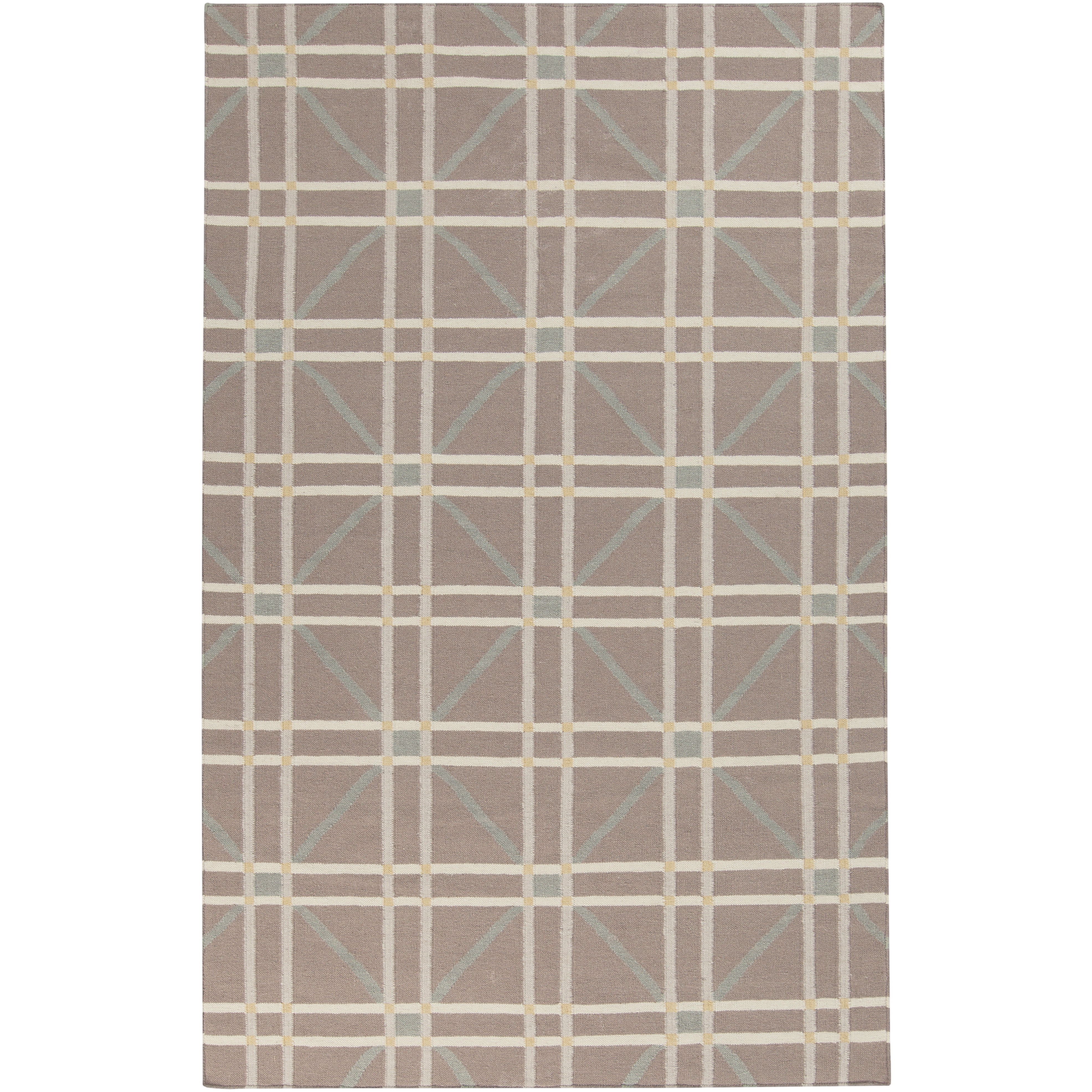 Sheffield Market 132 X 96 inch Cream, Taupe, Wheat, Aqua Rug