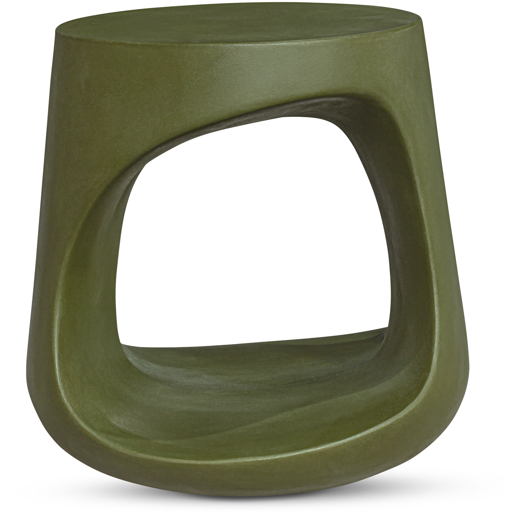 Rothko 17.75 inch Green Garden Stool, Outdoor