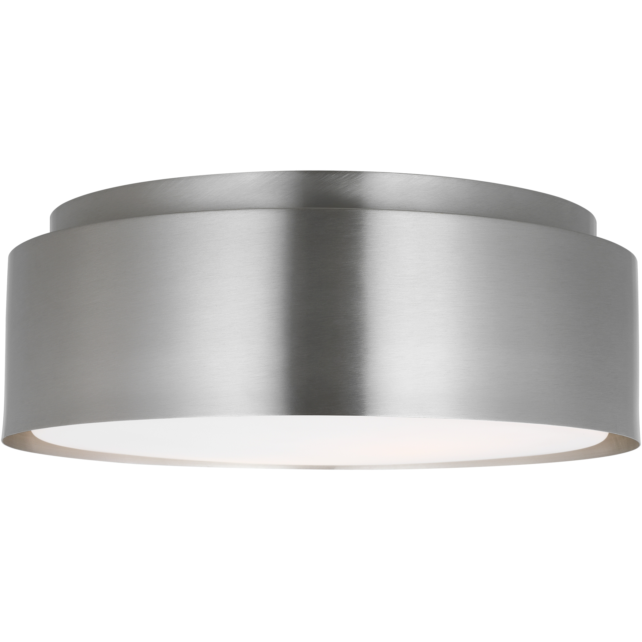 Drew & Jonathan Dartmore 2 Light 15 inch Brushed Nickel Flush Mount Ceiling Light, Medium