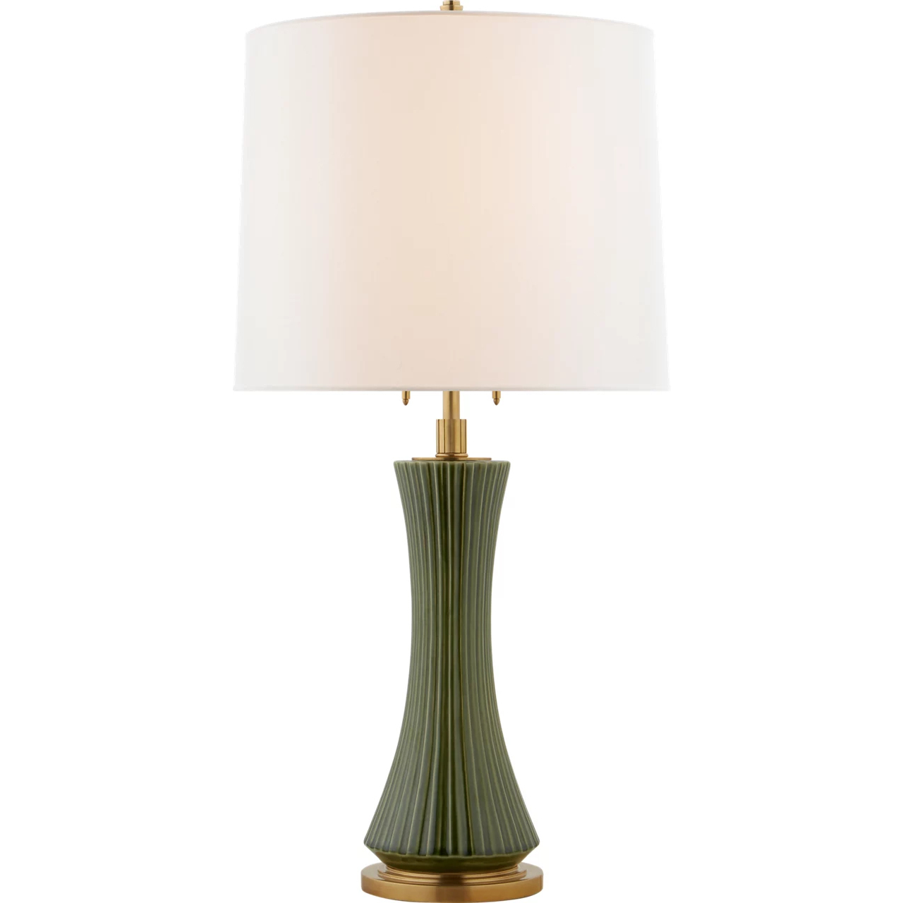Thomas O'Brien Elena 31 inch 60 watt Emerald Green Table Lamp Portable Light, Large