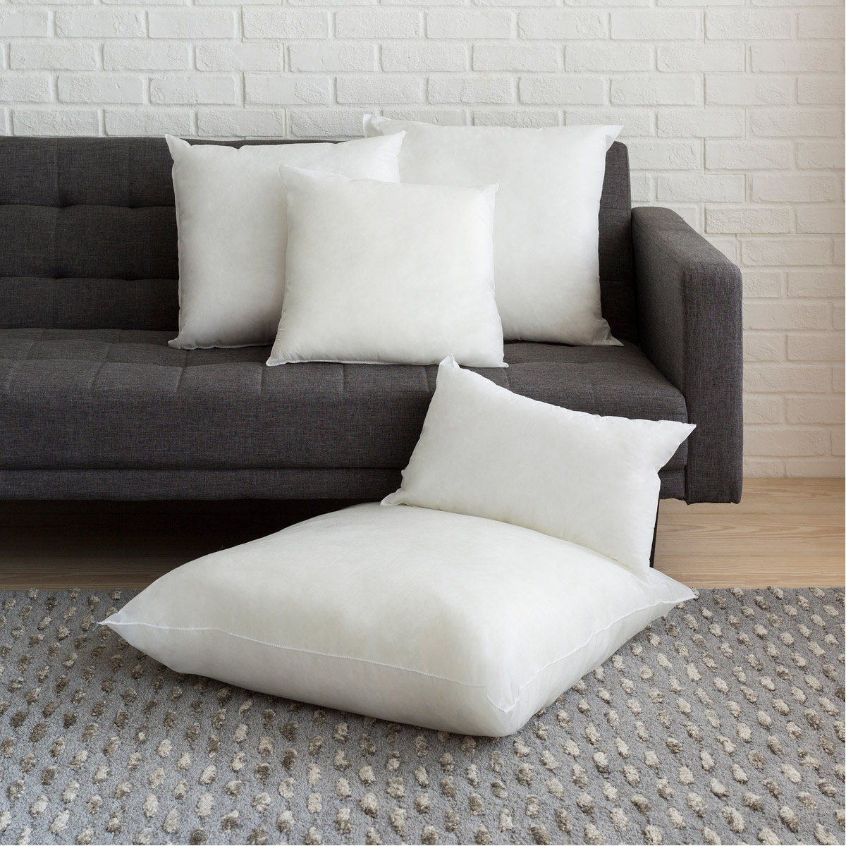 Surya Pillow Insert 18 X 18 inch Light Silver / Black / Silver / Sage / Metallic - Silver / Charcoal Pillow Insert