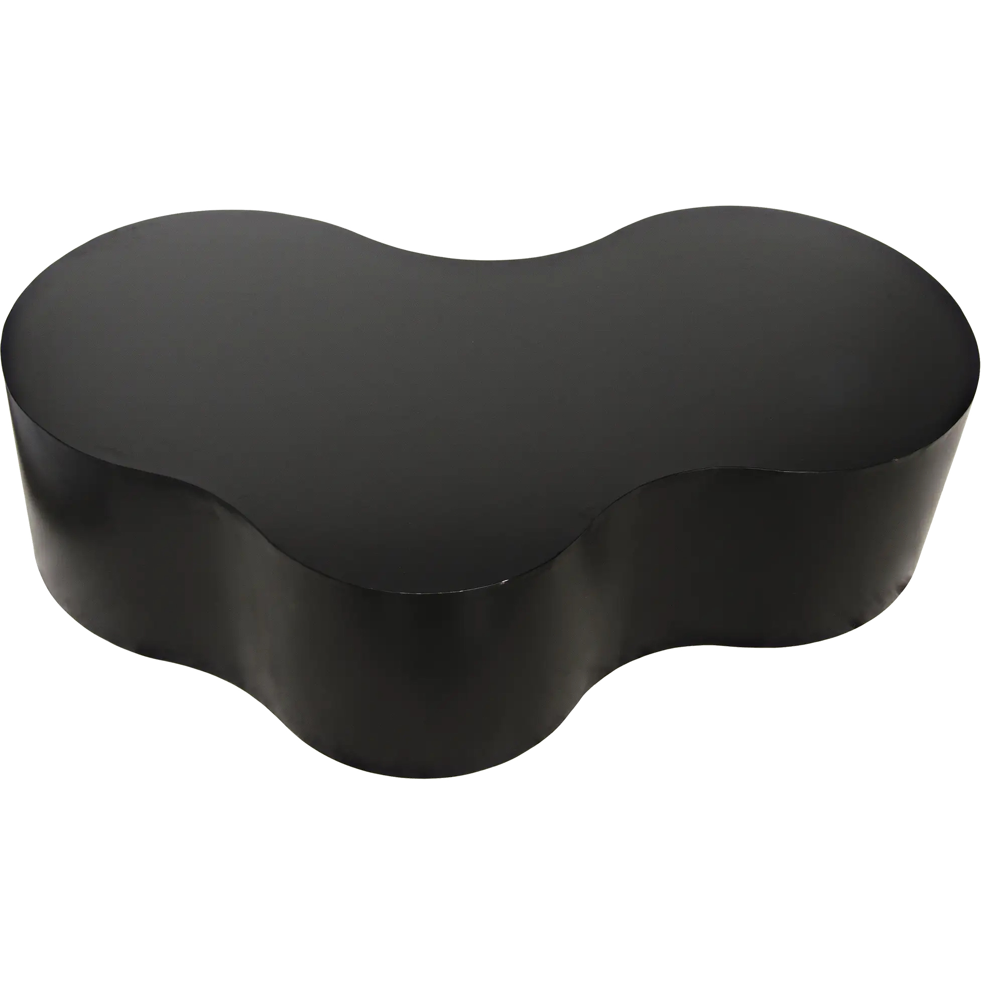 Island 68 X 43 inch Matte Black Coffee Table
