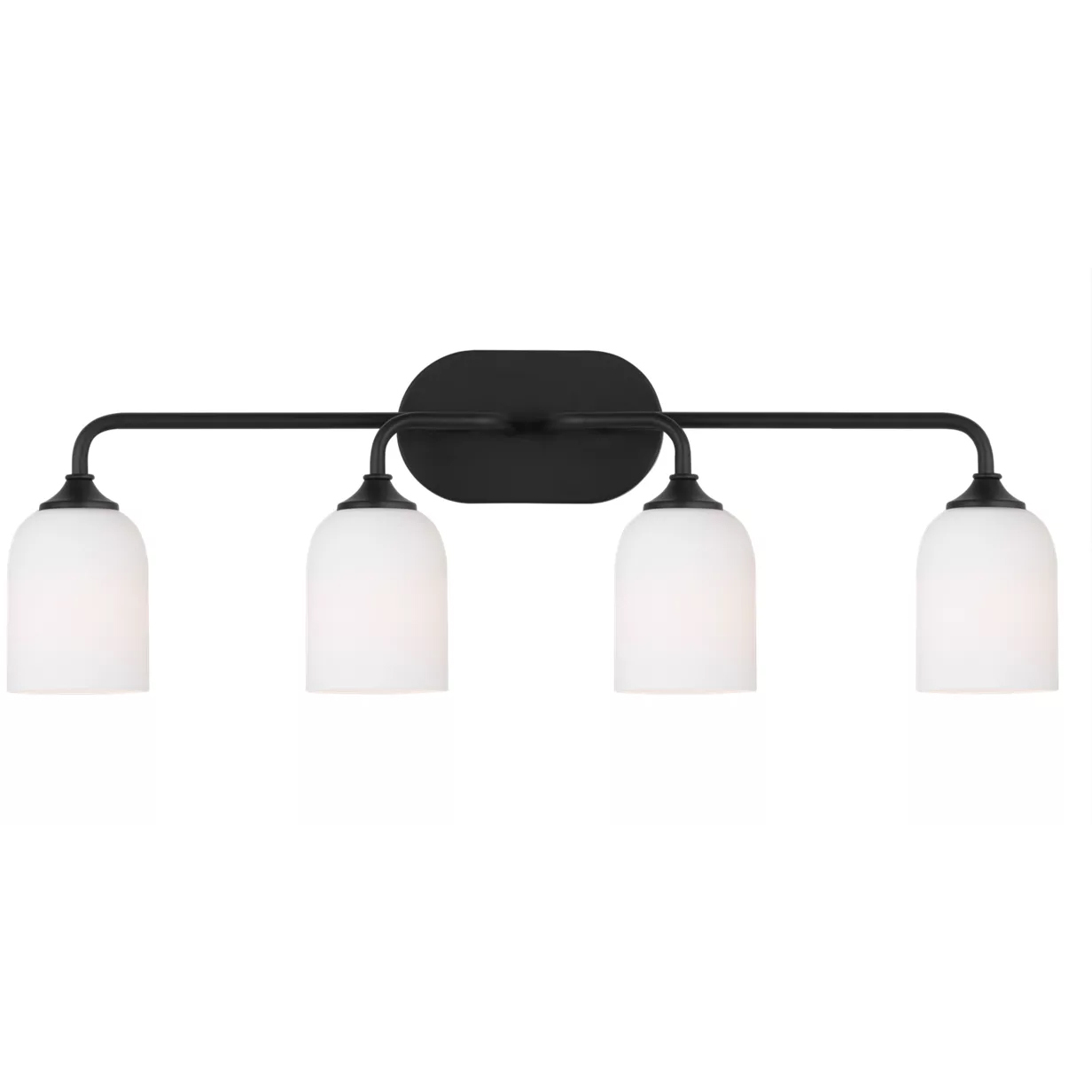 Emile 4 Light 31 inch Brushed Steel Wall Bath Fixture Wall Light