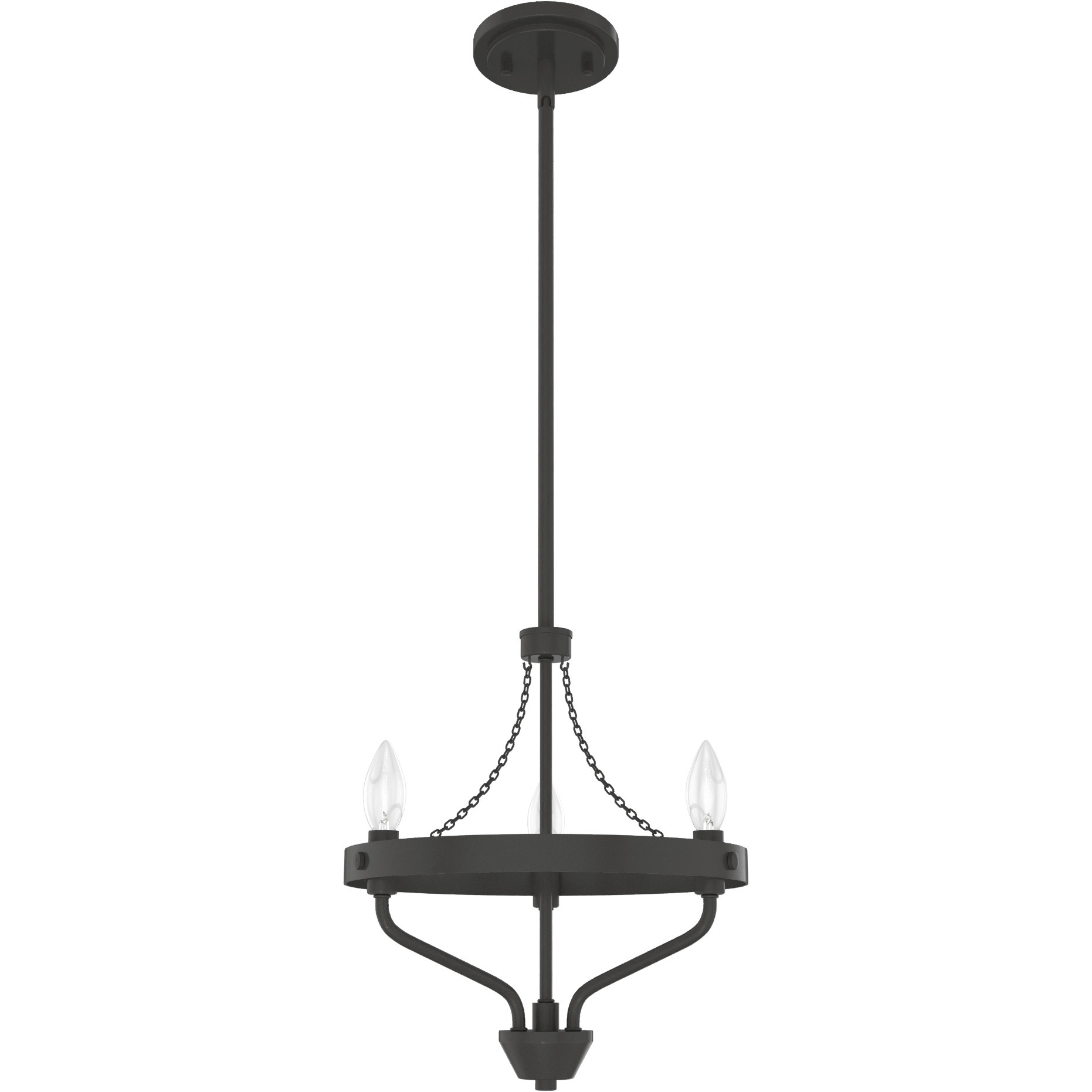 Merlin 12 inch Noble Bronze Chandelier Ceiling Light