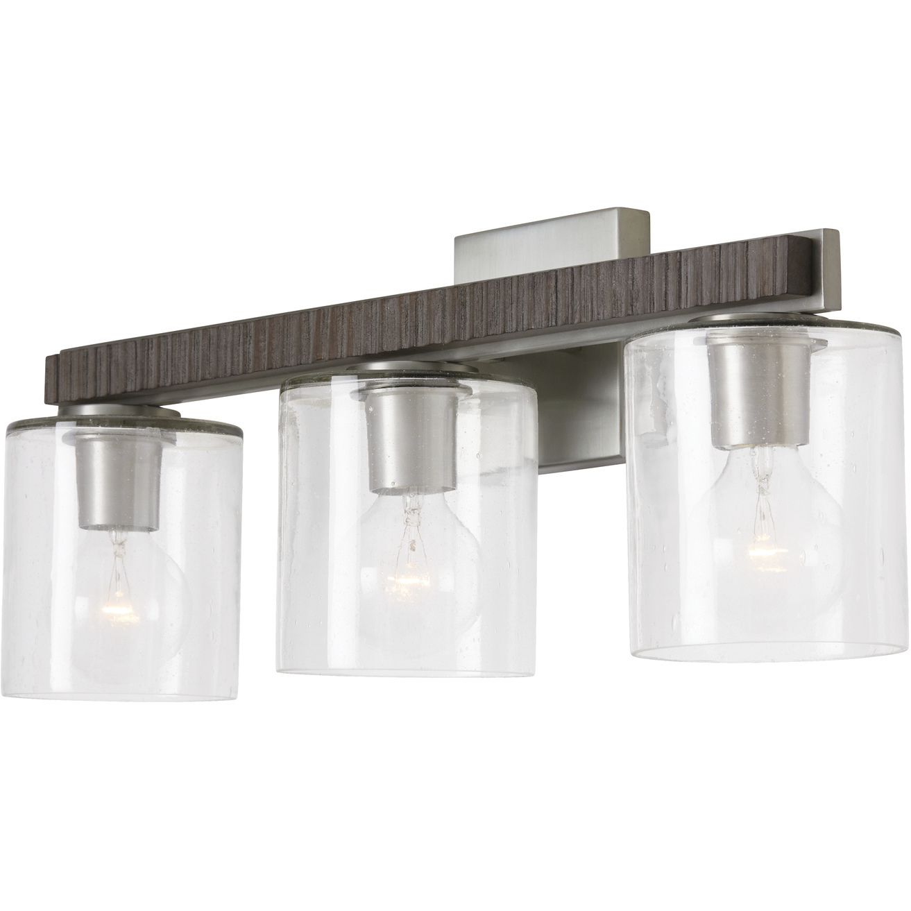 Sawyer 3 Light 24 inch Carbon Grey and Matte Nickel Vanity Light Wall Light