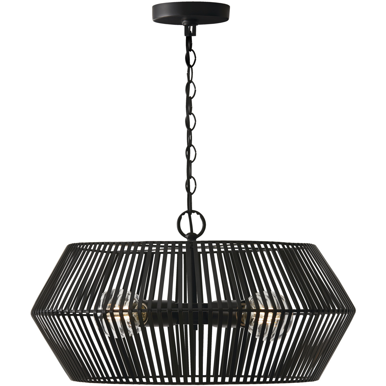 Kaiya 4 Light 22 inch Matte Black Pendant Ceiling Light