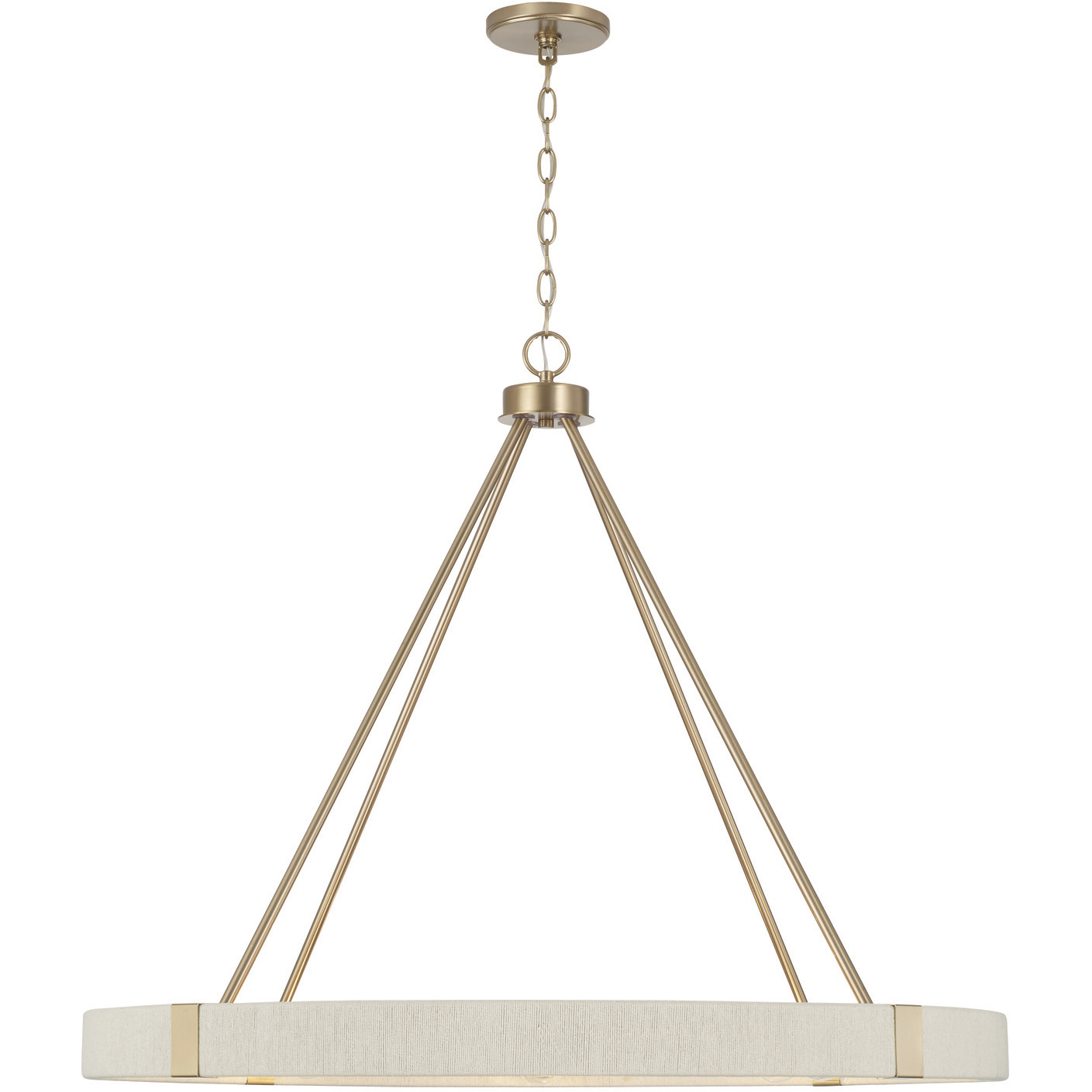 Capital Lighting 449881MA Delaney 8 Light 36 inch Matte Brass