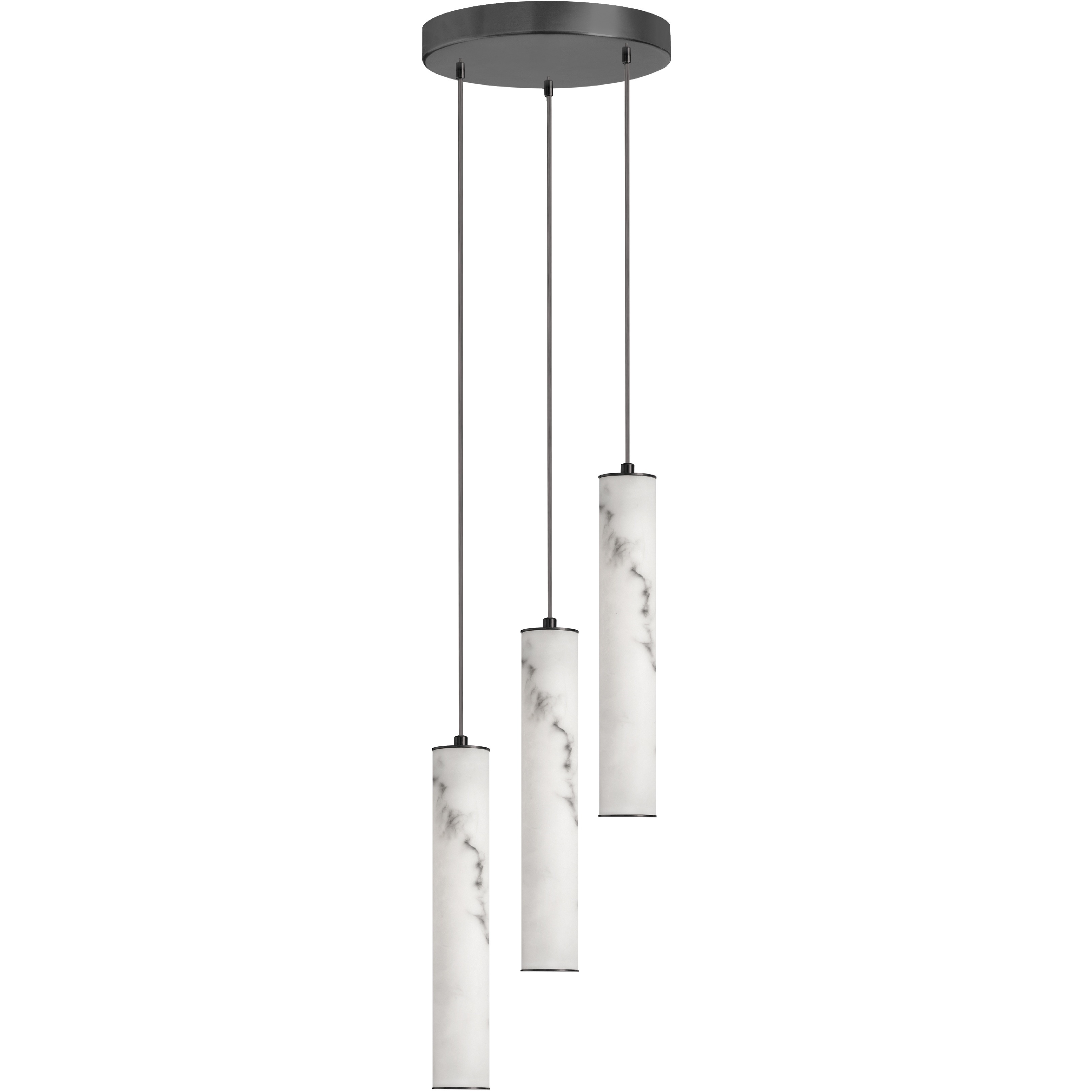 Reuben LED 12 inch Matte Black Pendant Ceiling Light