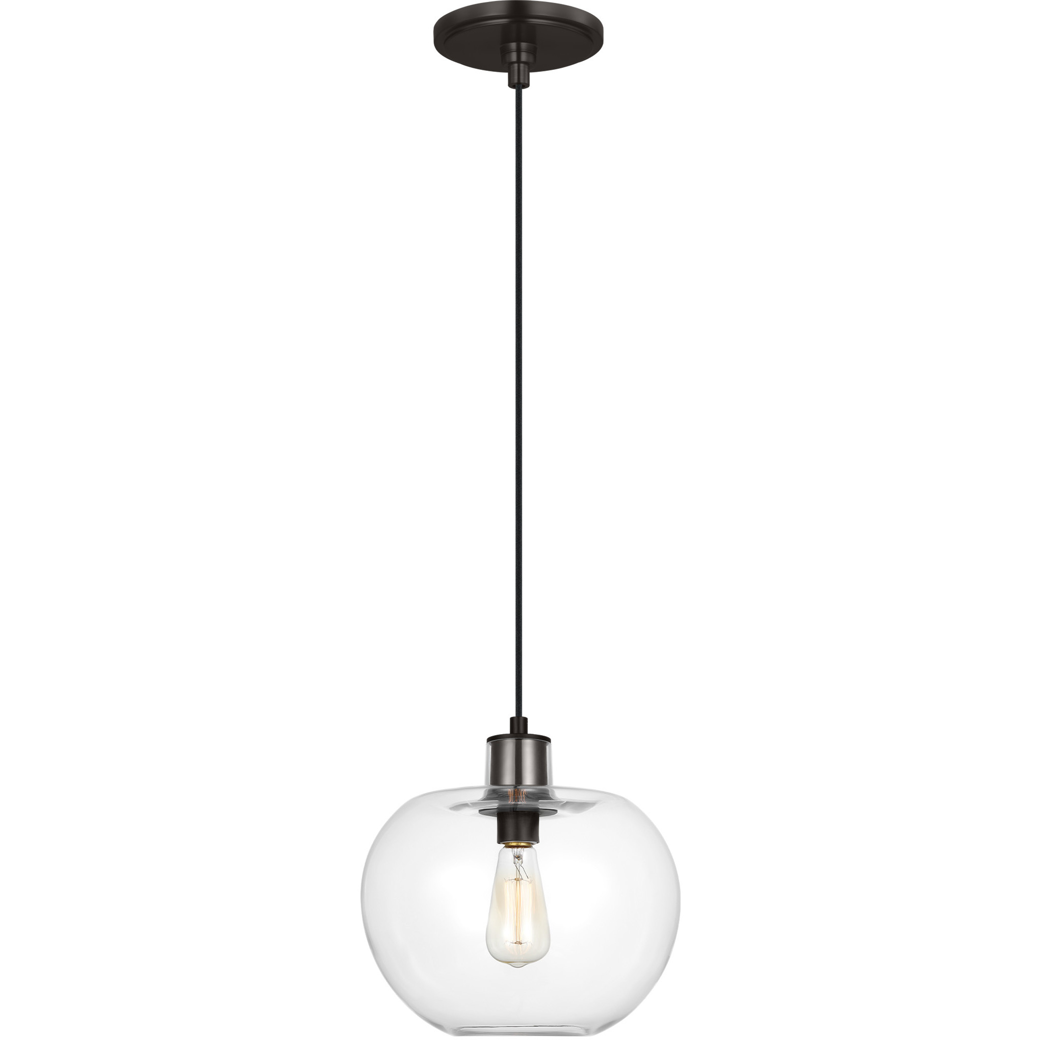 TOB by Thomas O'Brien Mela 1 Light 12.38 inch Aged Iron Pendant Ceiling Light