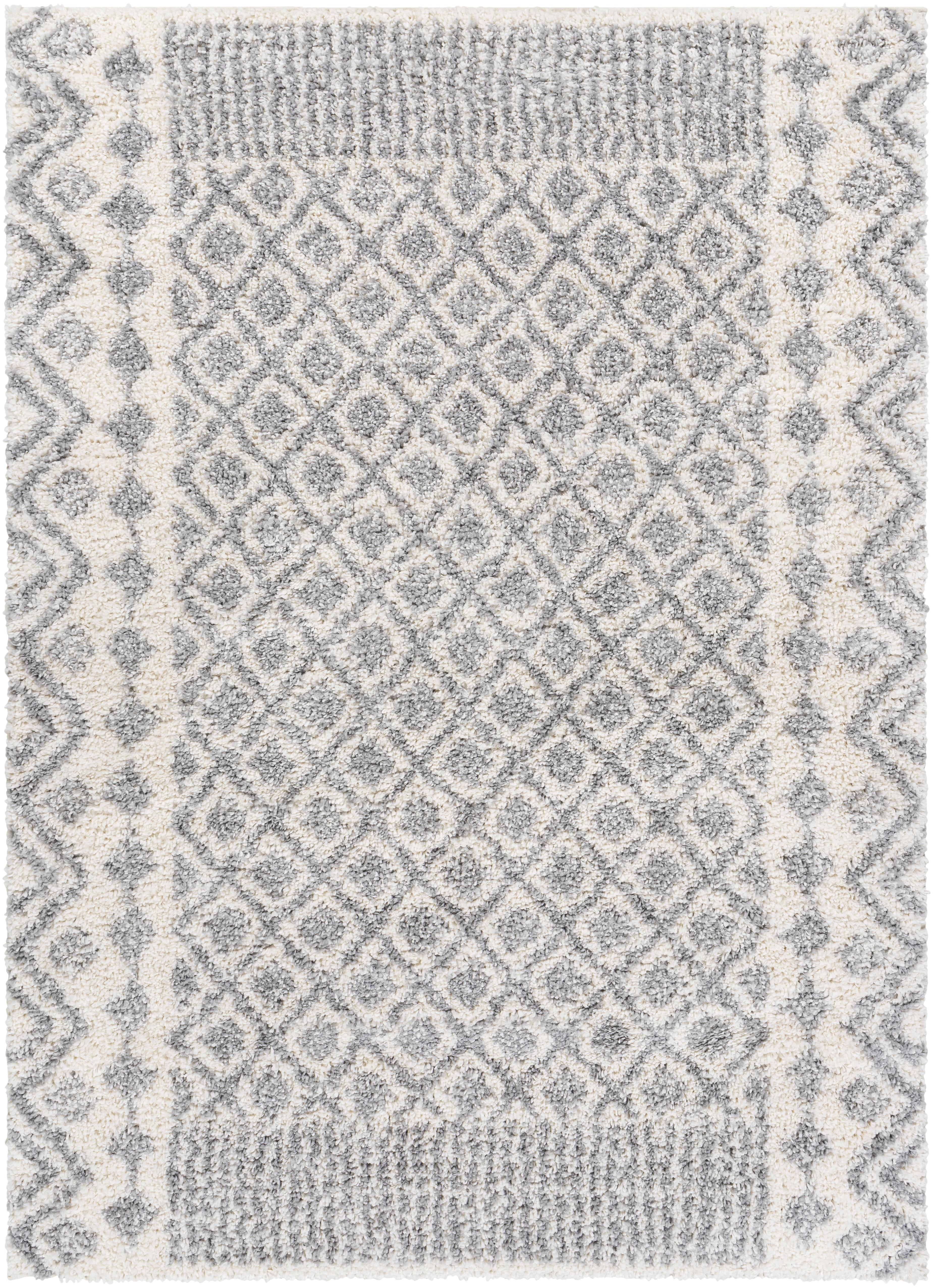 Deluxe Shag 36 X 24 inch Black Rug in 2 x 3, Rectangle