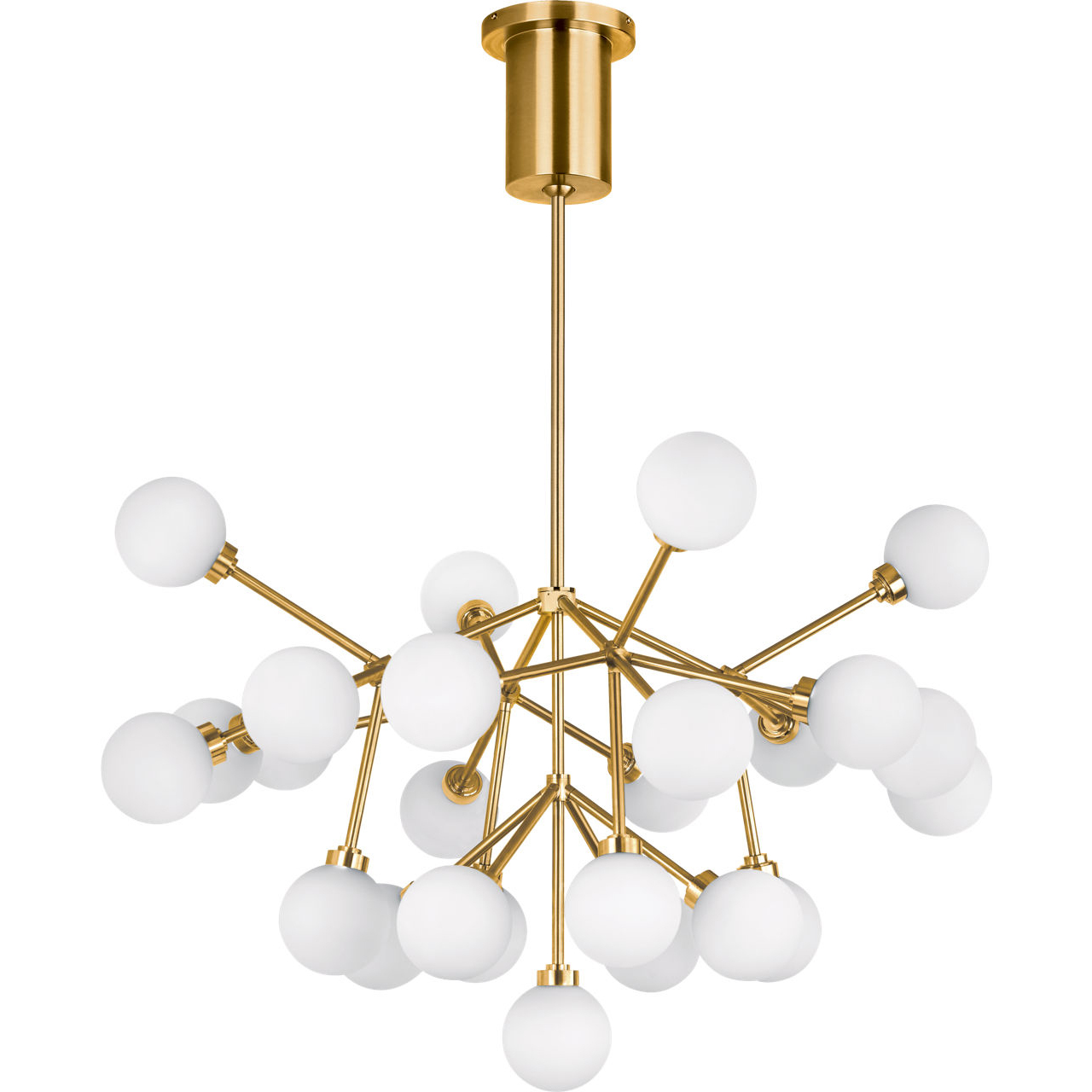 Sean Lavin Mara Grande LED 32.6 inch Aged Brass Chandelier Ceiling Light, Integrated LED