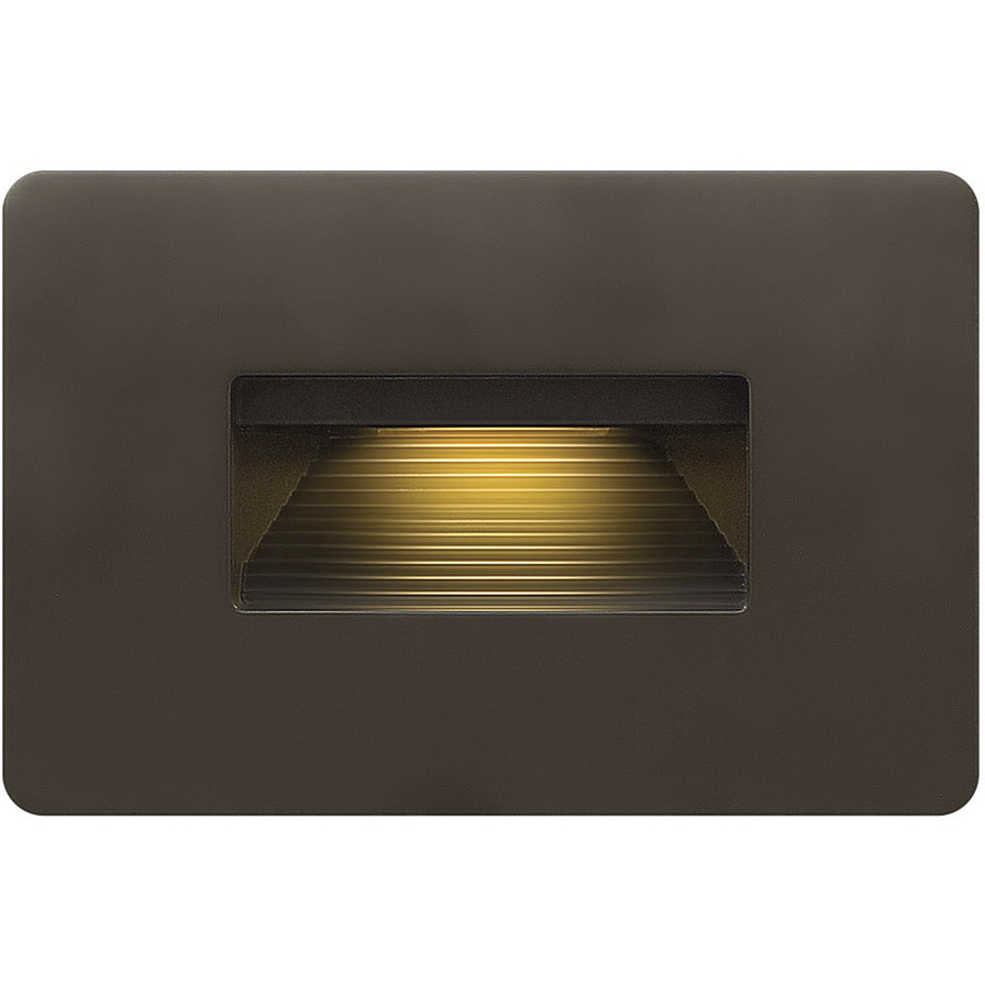 Hardy Island Luna 120v 4.00 watt Bronze Landscape Step Light in 2700K, Horizontal