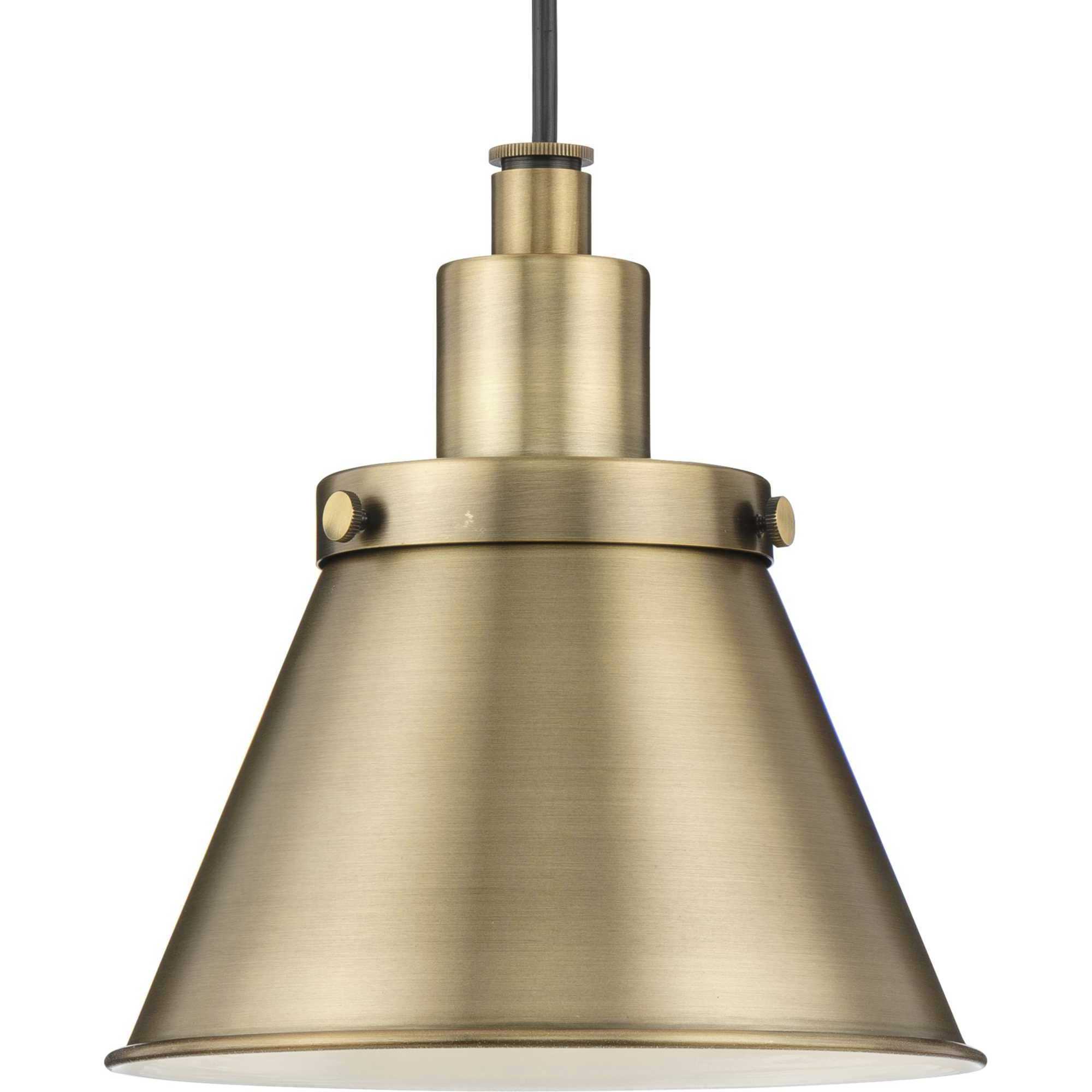 Hinton 1 Light 8.25 inch Vintage Brass Mini-Pendant Ceiling Light