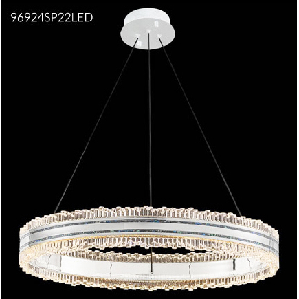 Pearl LED Silver/Pearl Chandelier Ceiling Light