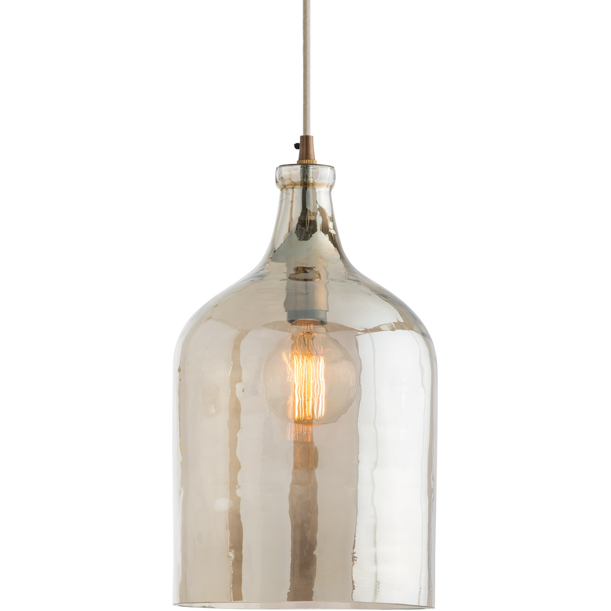 Noreen 1 Light 10 inch Vintage Brass Pendant Ceiling Light, Essential Lighting