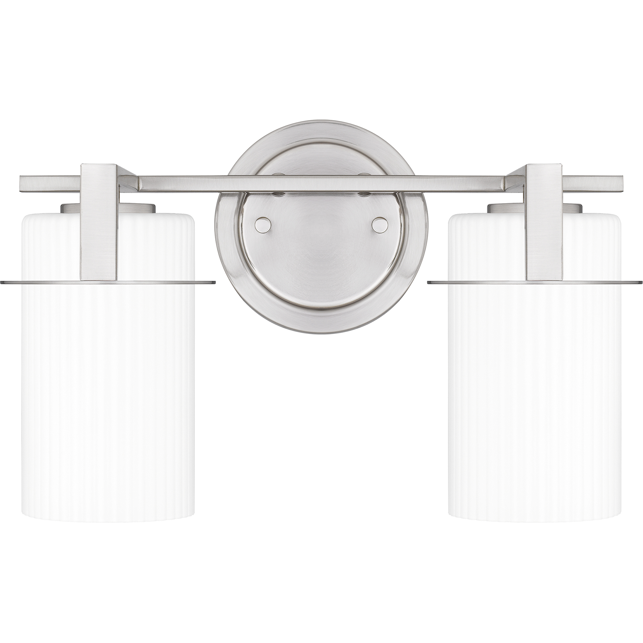 Seymour 2 Light 14 inch Brushed Nickel Bath Light Wall Light, Medium