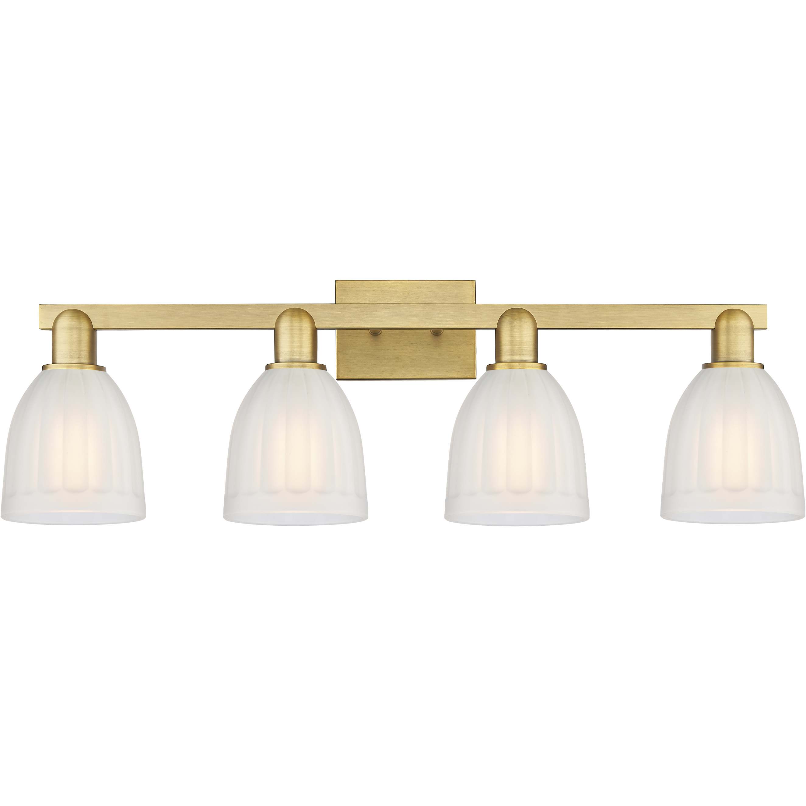 Arcadia Brookfield 4 Light 33 inch Brushed Brass Bath Vanity Light Wall Light