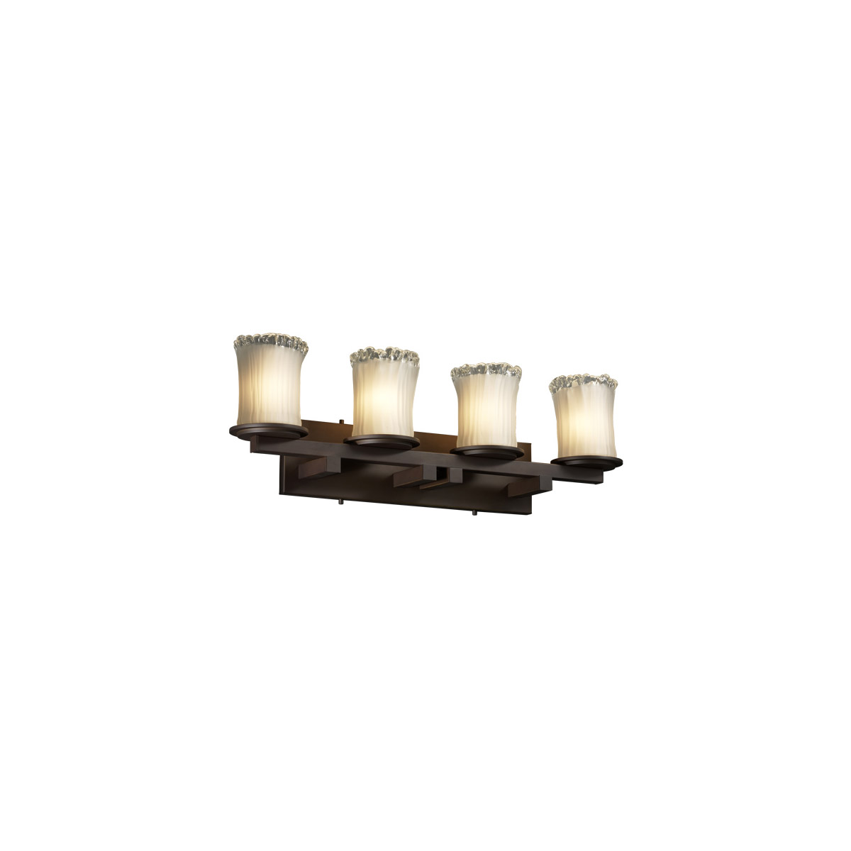 Veneto Luce 4 Light 29 inch Polished Chrome Bath Vanity Light Wall Light in 2800 Lm LED, White Frosted (Veneto Luce)