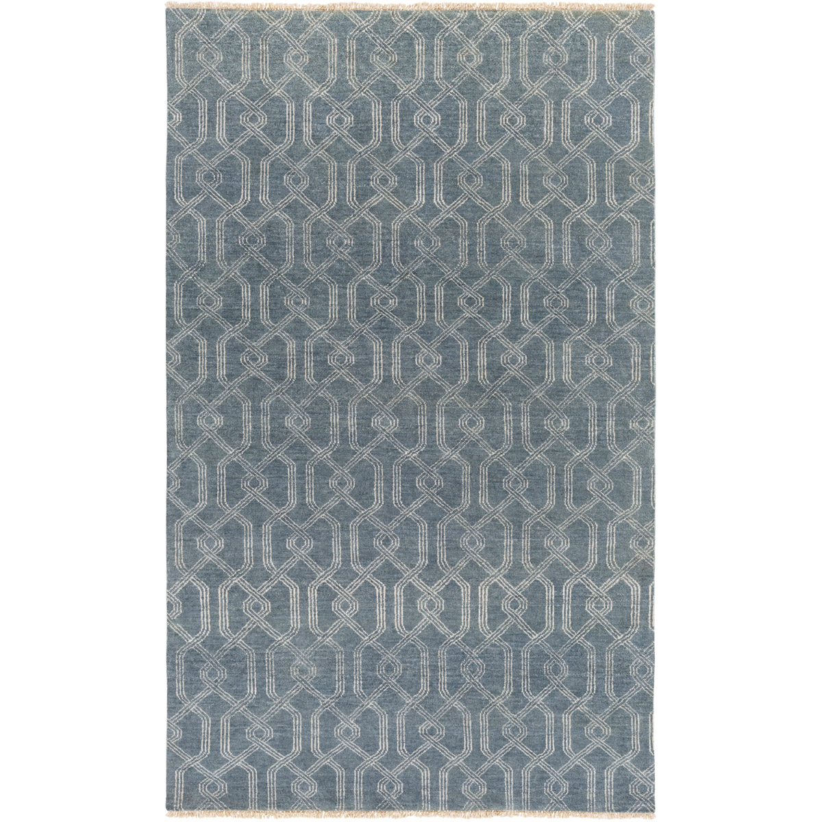 Stanton 36 X 24 inch Charcoal/Ivory Rugs, Wool and Cotton