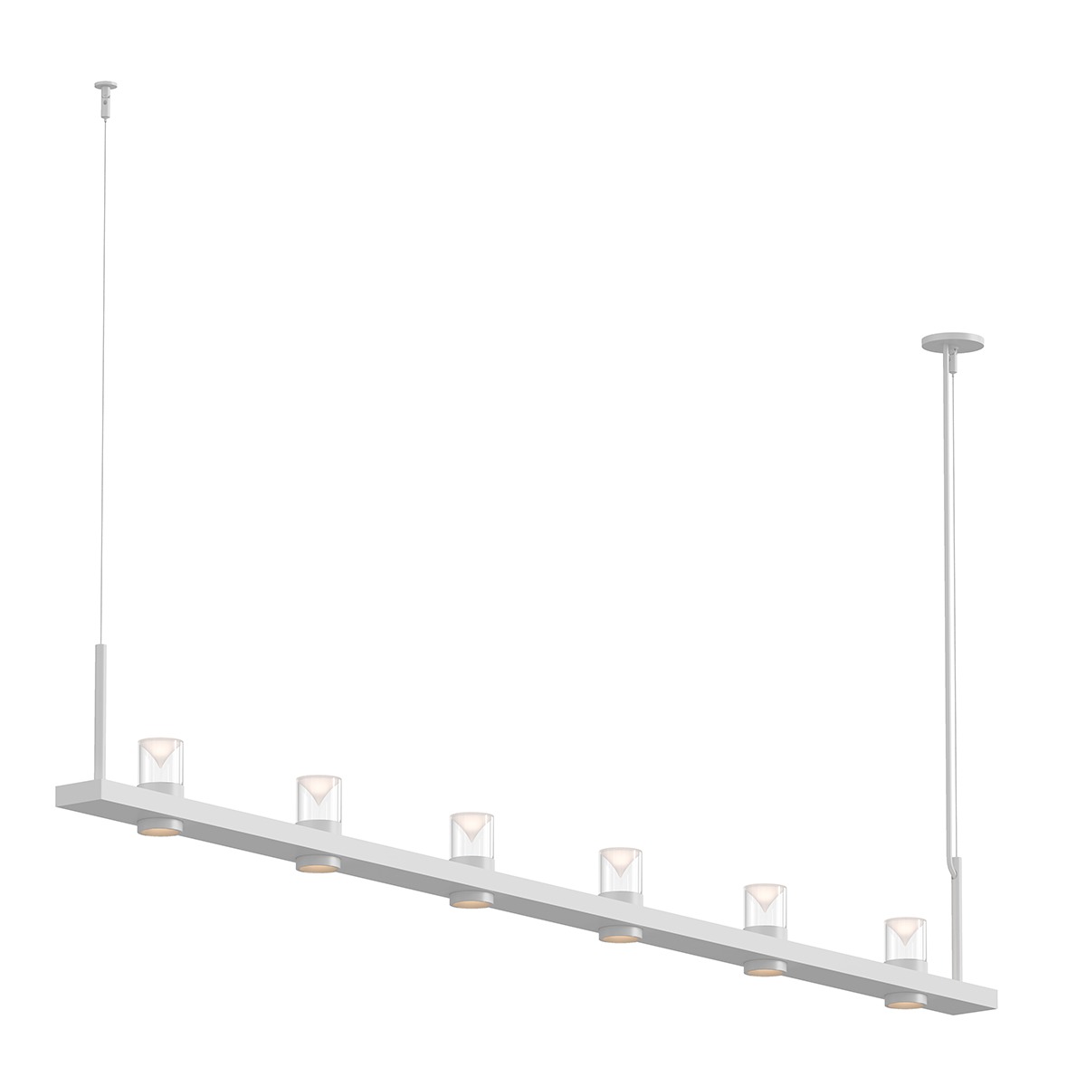 Intervals LED 96.25 inch Satin White Pendant Ceiling Light