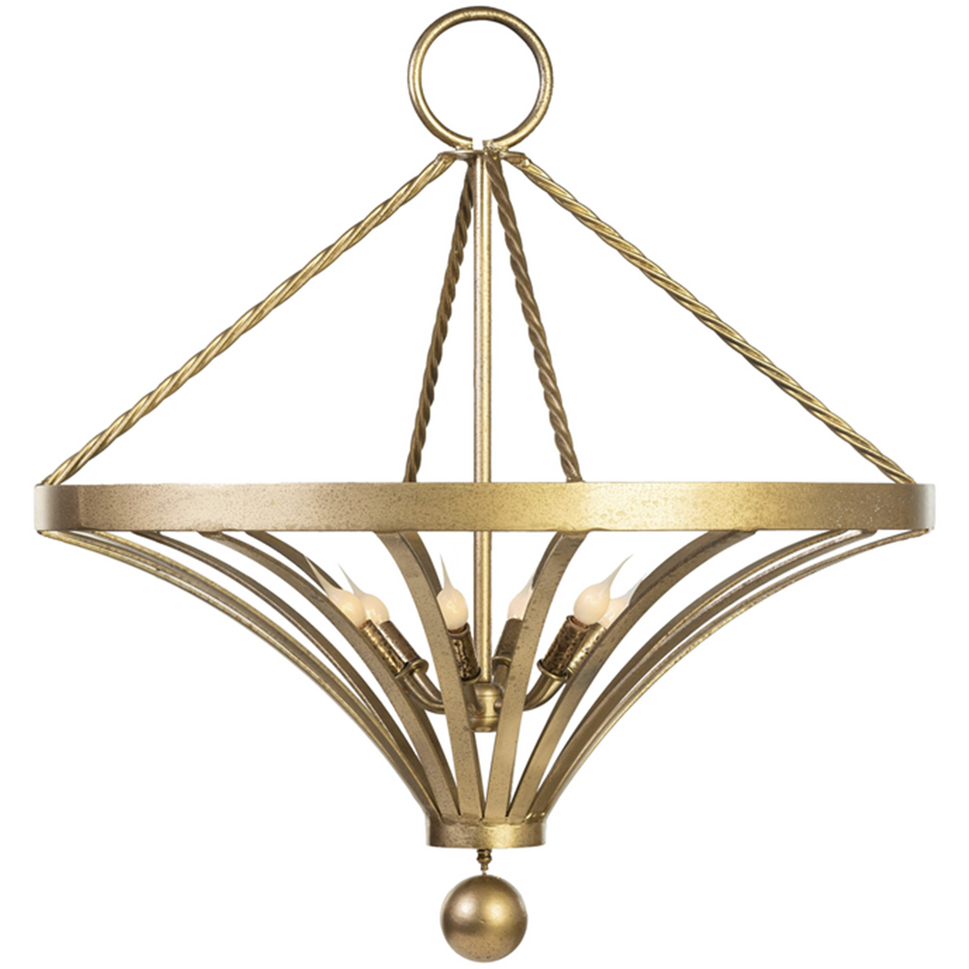 Hill Country 6 Light Spartina Gold Chandelier Ceiling Light