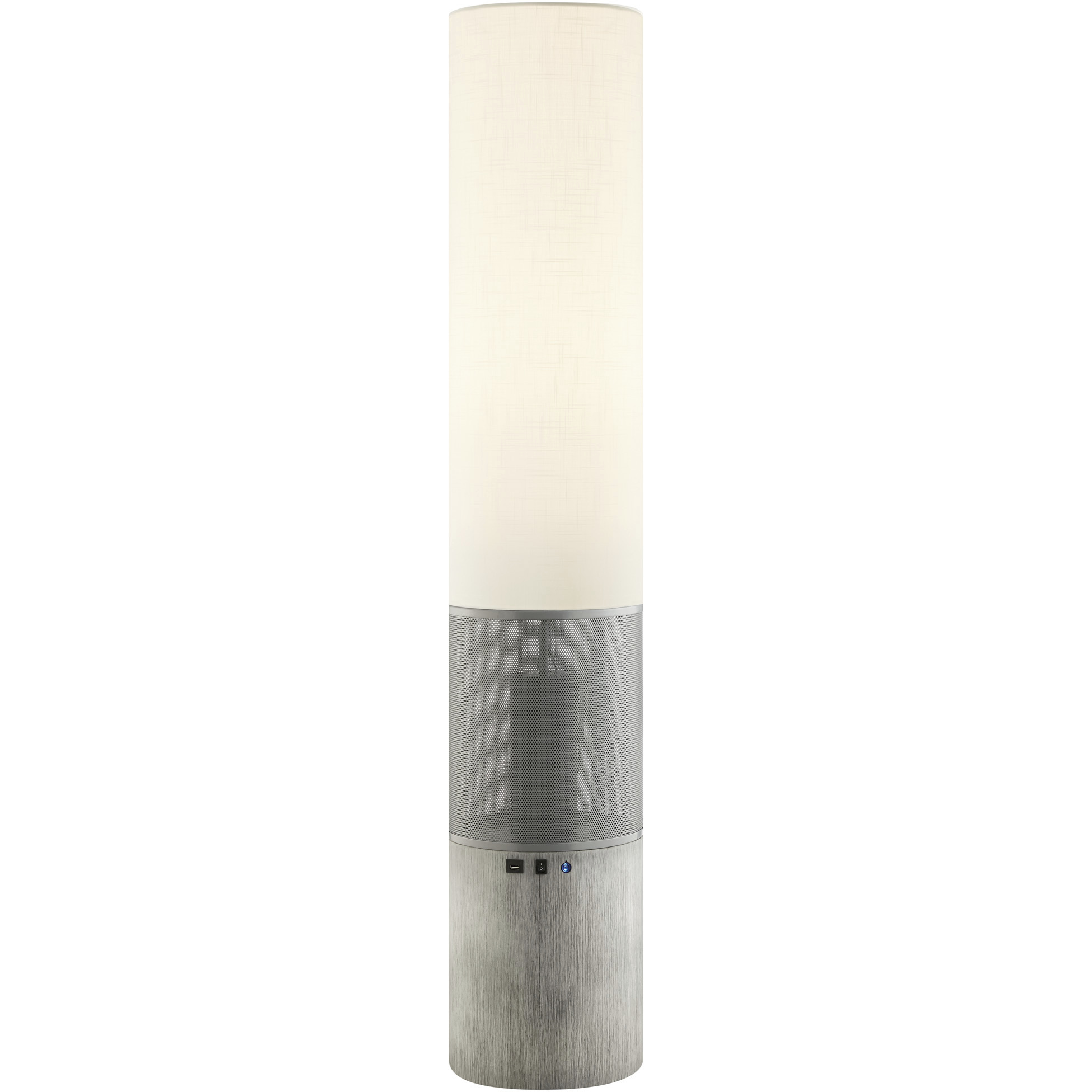 Sahirah 58.25 inch 5.00 watt Grey Floor Lamp Portable Light