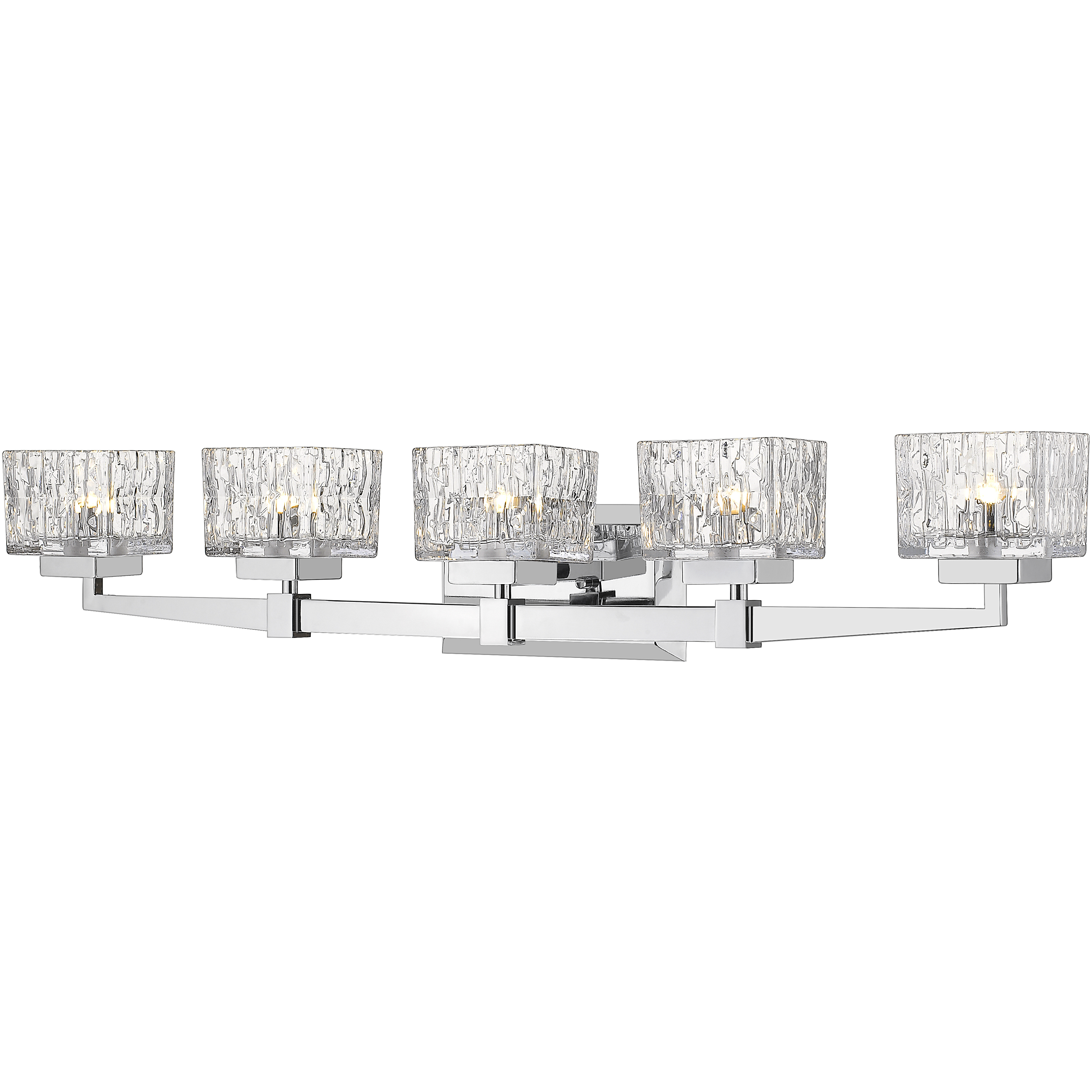 Rubicon 5 Light 36 inch Chrome Vanity Wall Light in G9