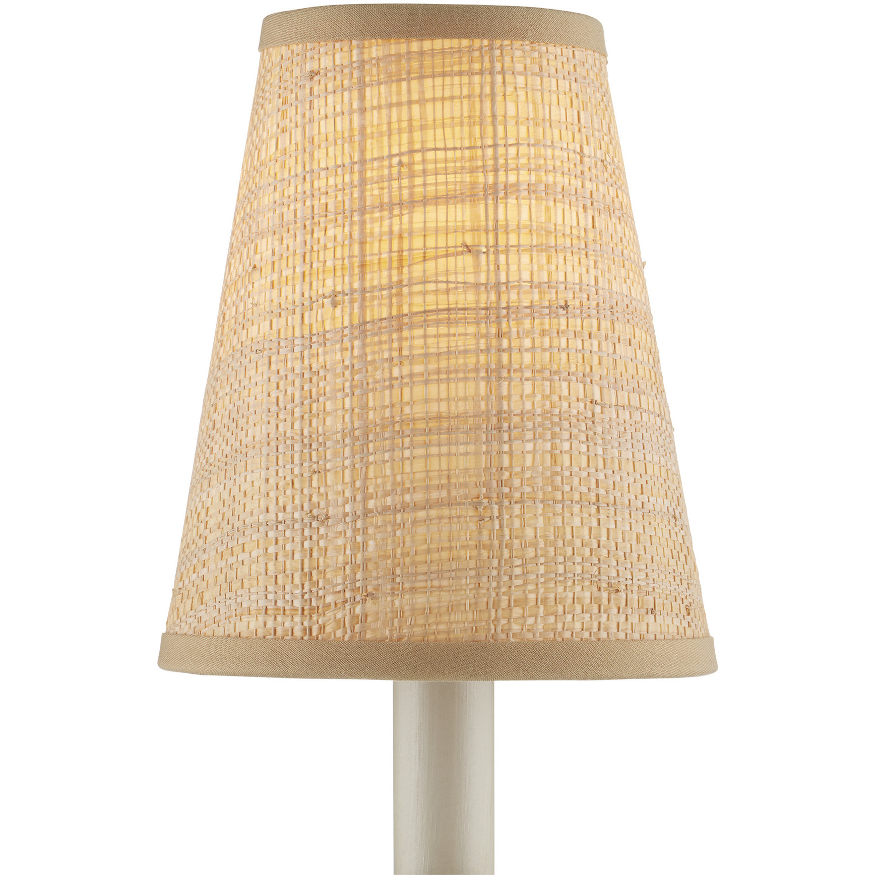 Grasscloth Natural 5 inch Tapered Chandelier Shade