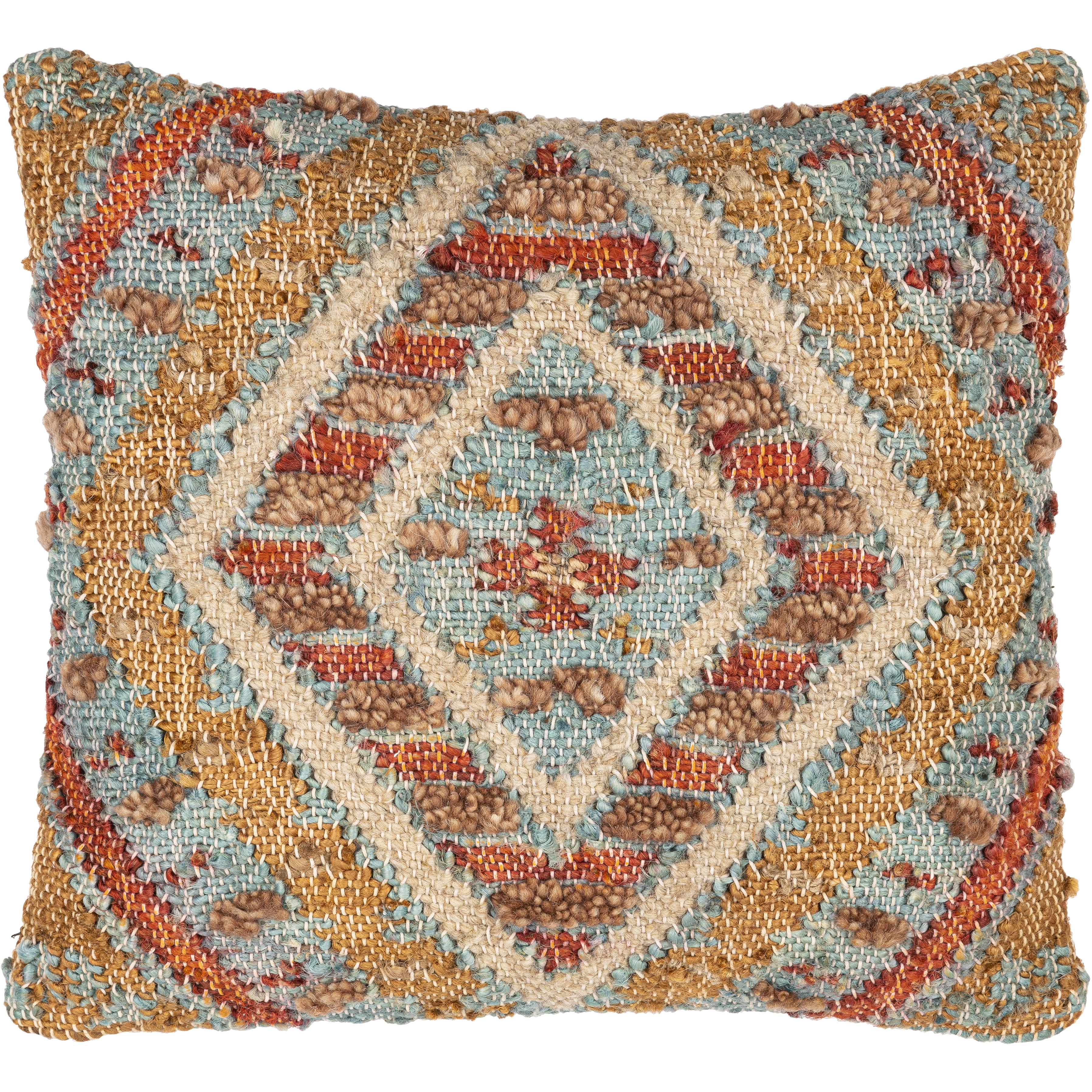 Luanda 18 inch Aqua Pillow Kit in 18 x 18, Square