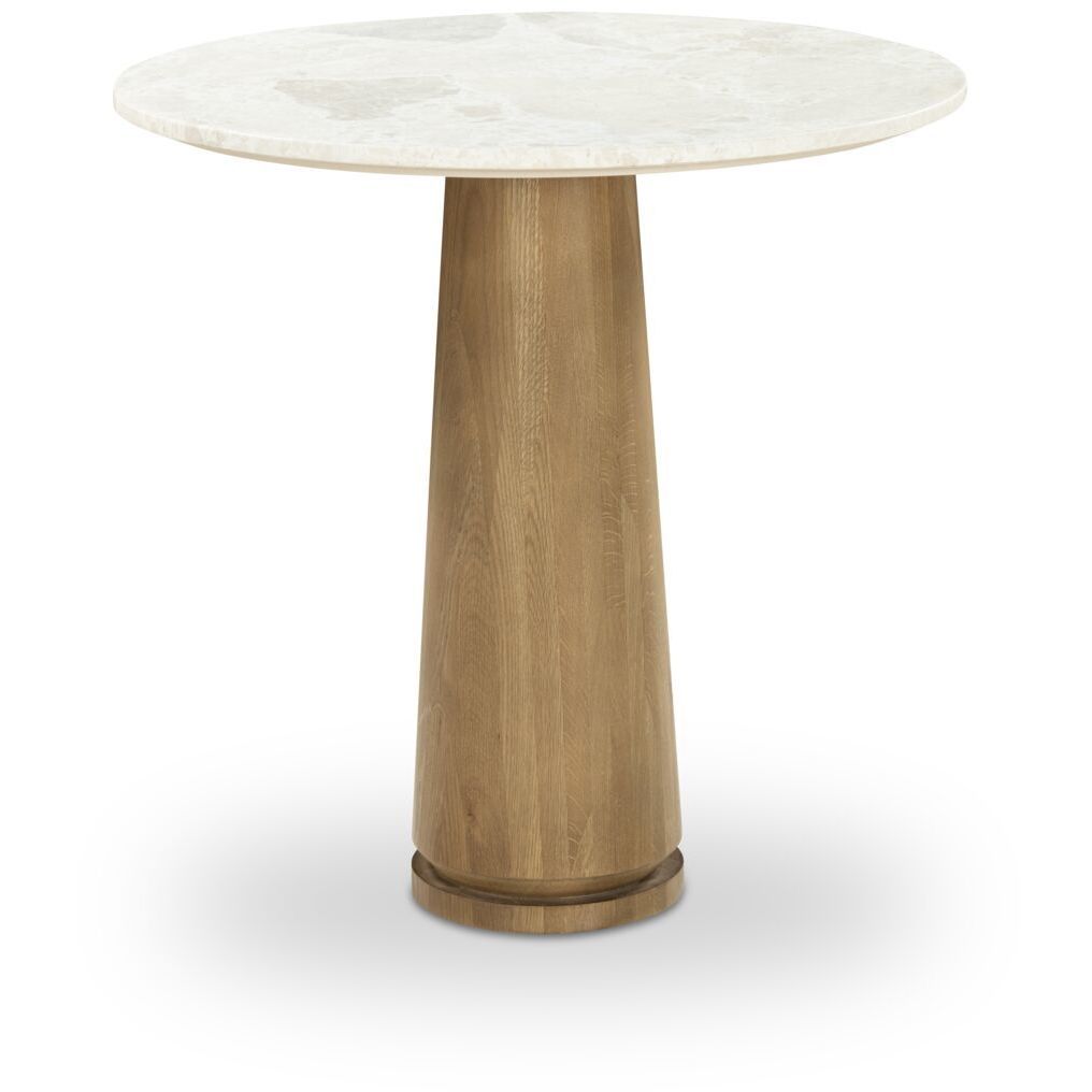 Sage 30 X 30 inch JD Cosmos Marble Cafe Table in Beige