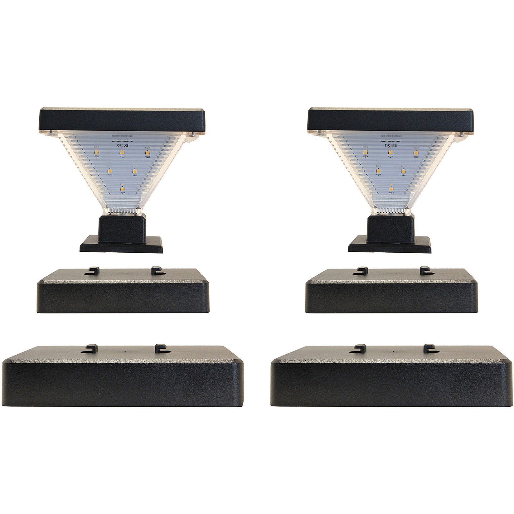 Luxor 1 Light 4.38 inch Black Pergola Light, Solar