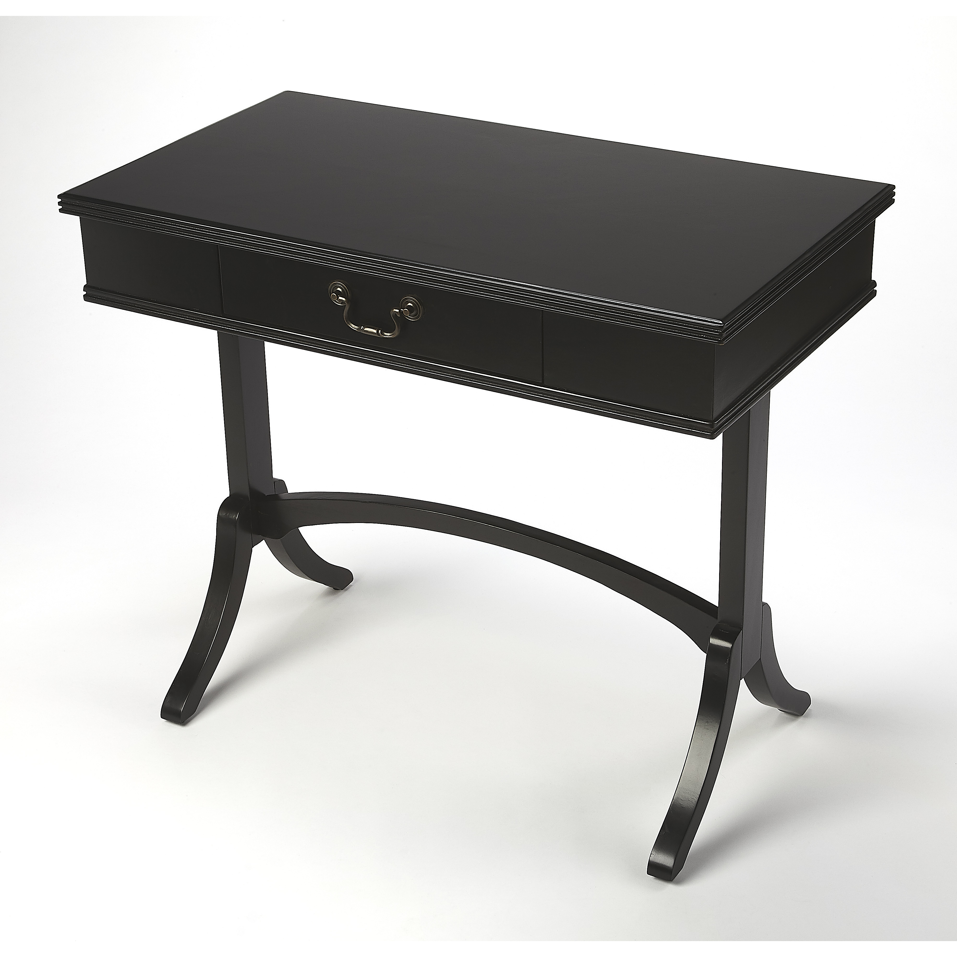 Masterpiece Alta  36 X 20 inch Black Desk & Secretary
