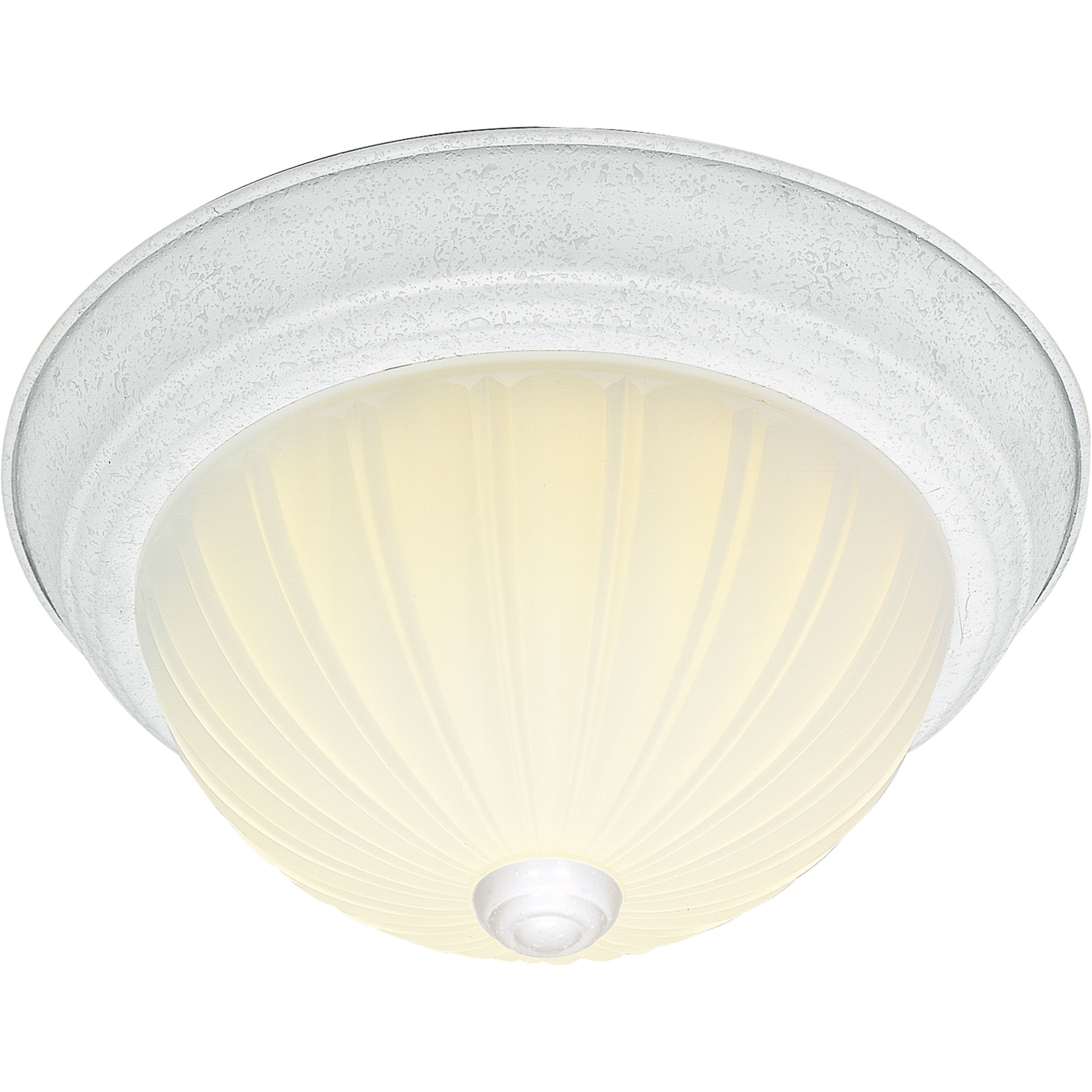 Brentwood 3 Light 15.25 inch Textured White Flush Mount Ceiling Light