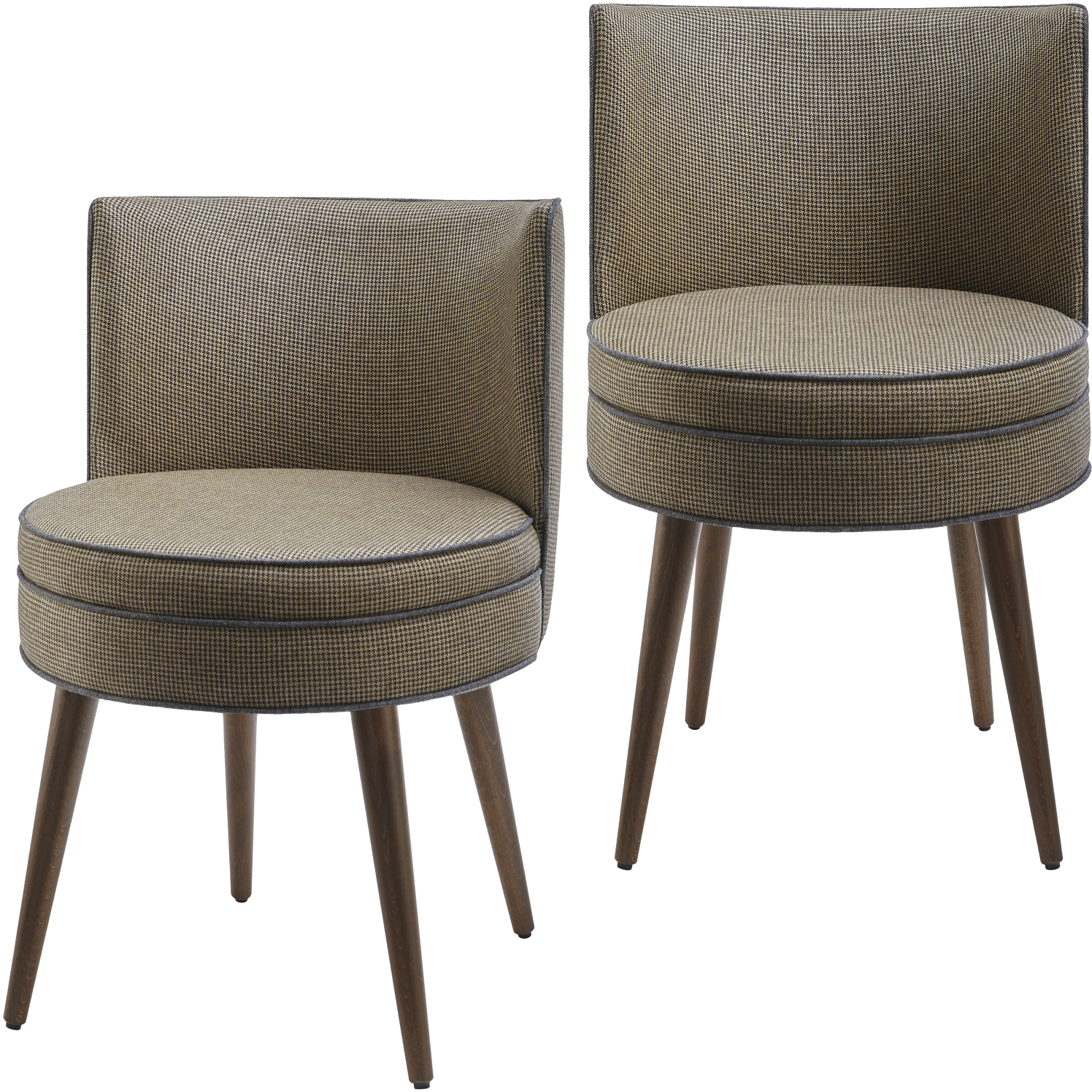 Gabby Upholstery: Brown; Base: Tan Dining Chair
