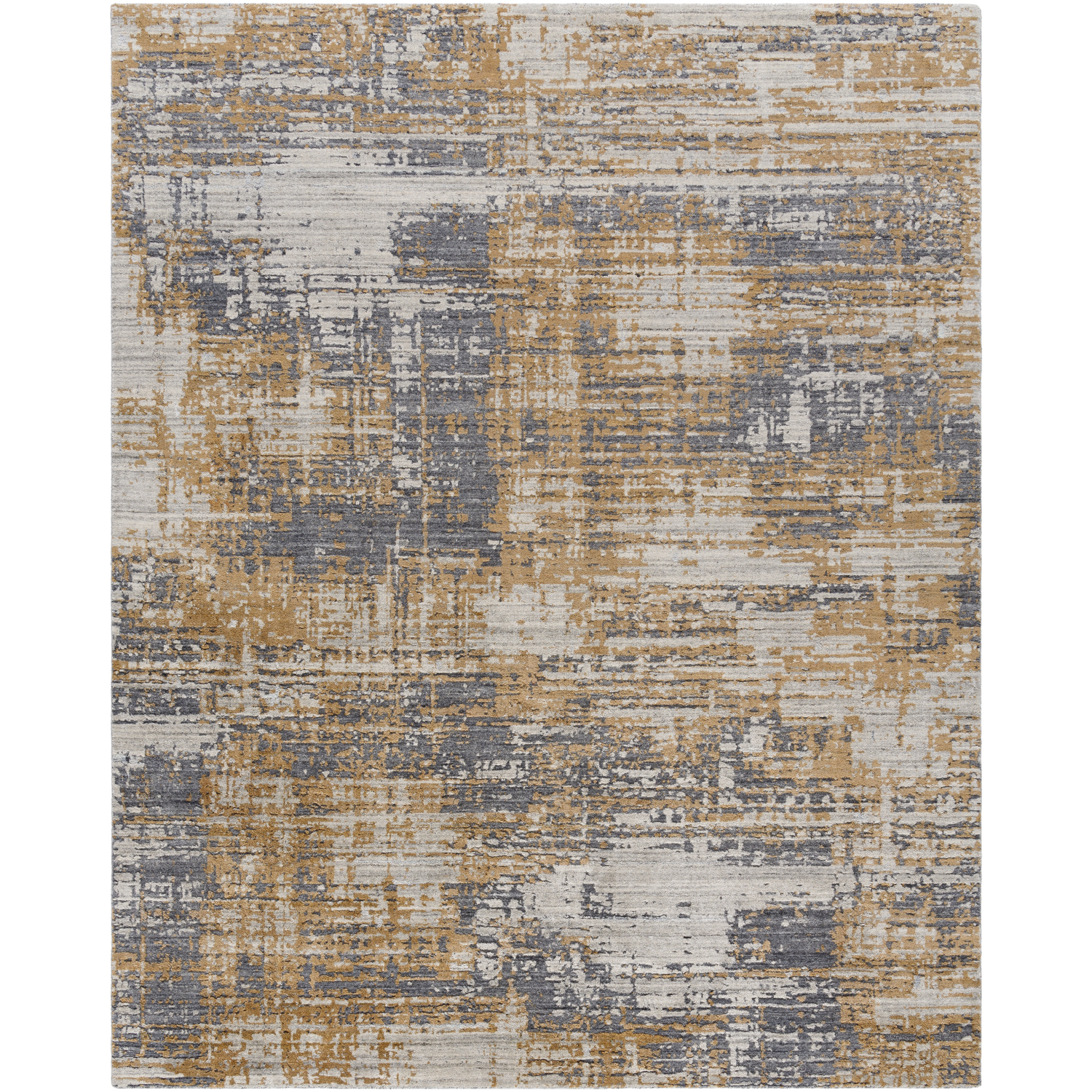 Lucknow 108 X 72 inch Prairie Dust / Ash / Dark Grey Handmade Rug in 6 x 9