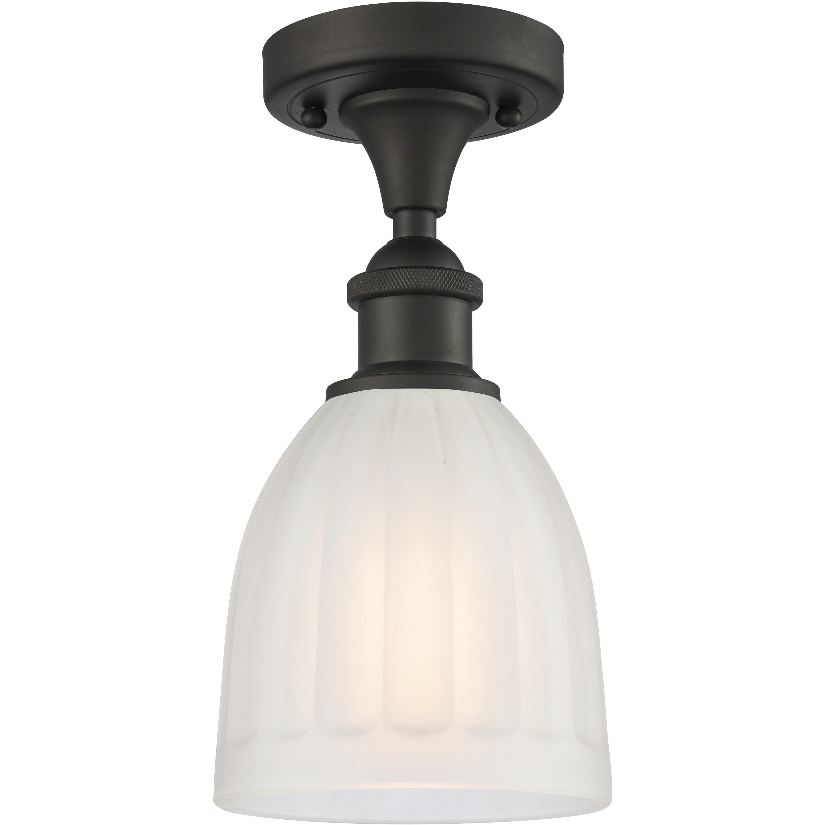Edison Brookfield 1 Light 5.75 inch Oil Rubbed Bronze Semi-Flush Mount Ceiling Light