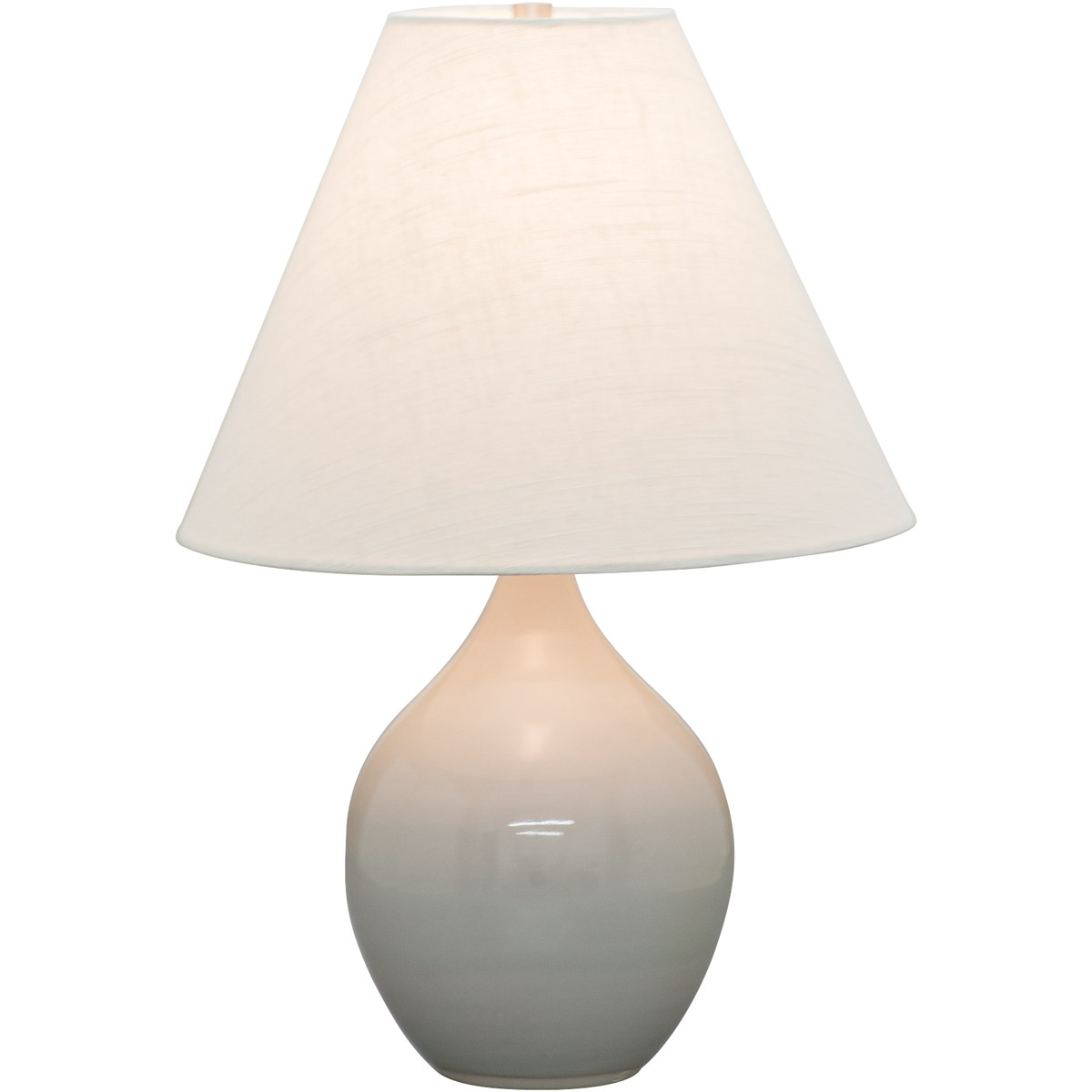 Scatchard 19 inch 100 watt Gray Gloss Table Lamp Portable Light