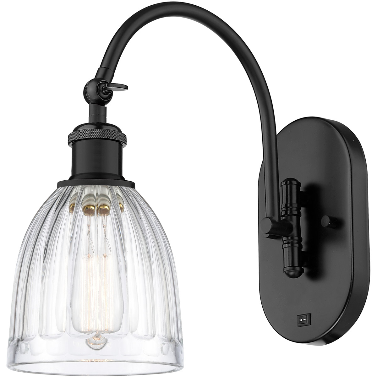 Ballston Brookfield 1 Light 6 inch Matte Black Sconce Wall Light