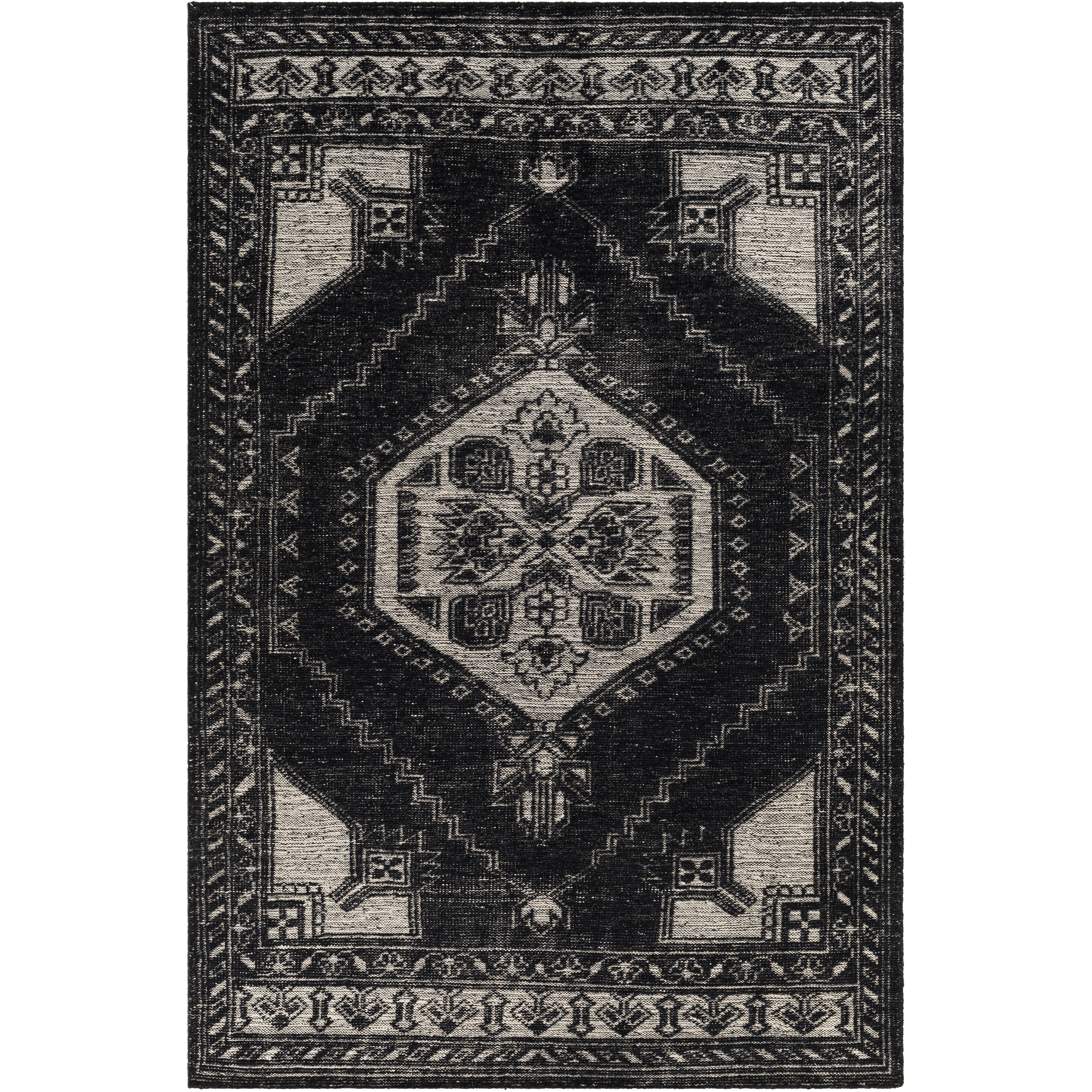 Zahra 132 X 96 inch Cream Rug in 8 x 11, Rectangle