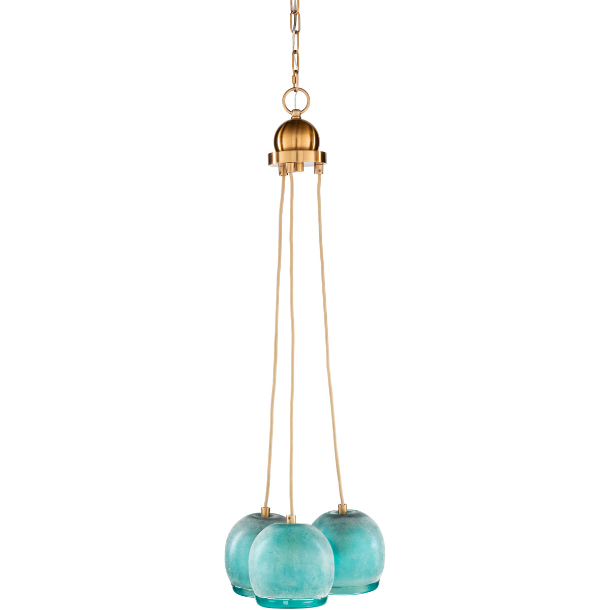 Izabella 3 Light 13 inch Mint Pendant Ceiling Light