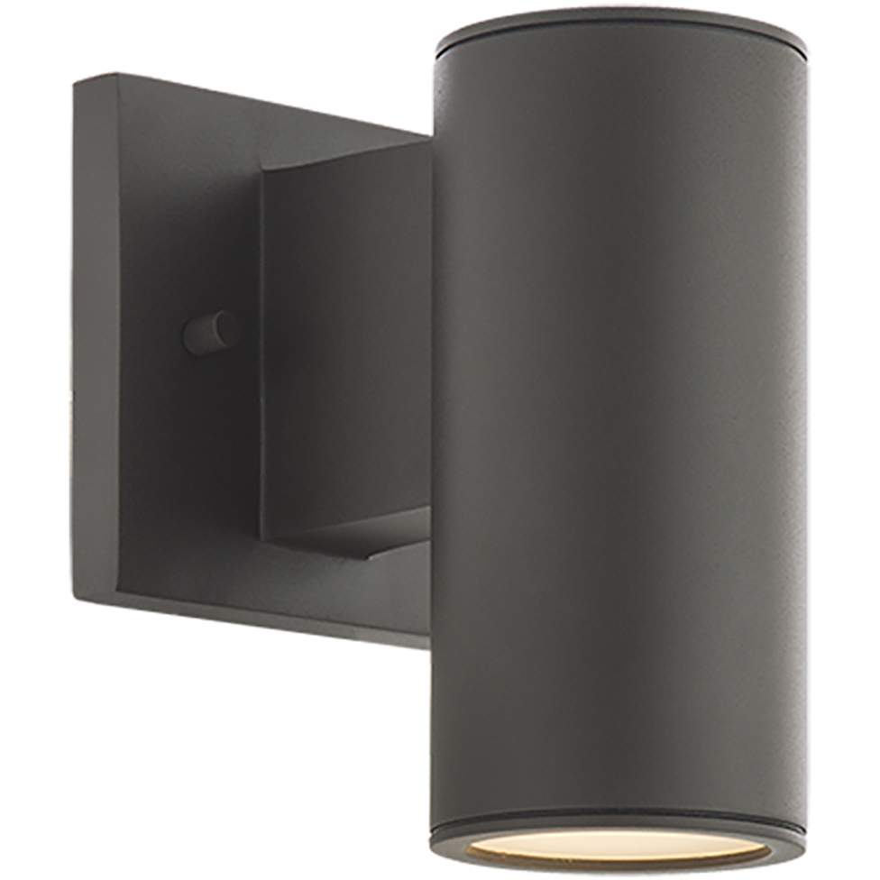 Cylinder LED 7.13 inch Bronze Outdoor Wall Lighting in 2700-3000-3500-4000-5000K, WAC Limited