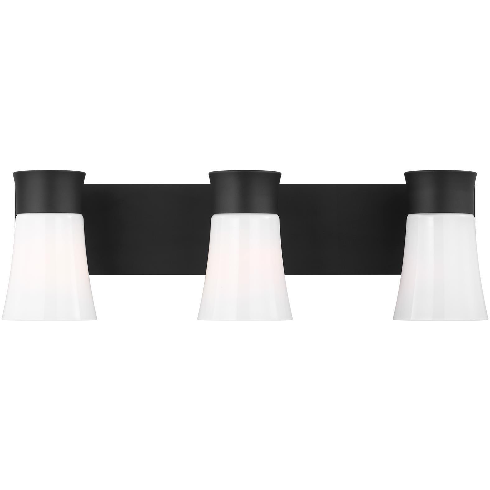 Drew & Jonathan Scott Roy 3 Light 23 inch Midnight Black Vanity Light Wall Light