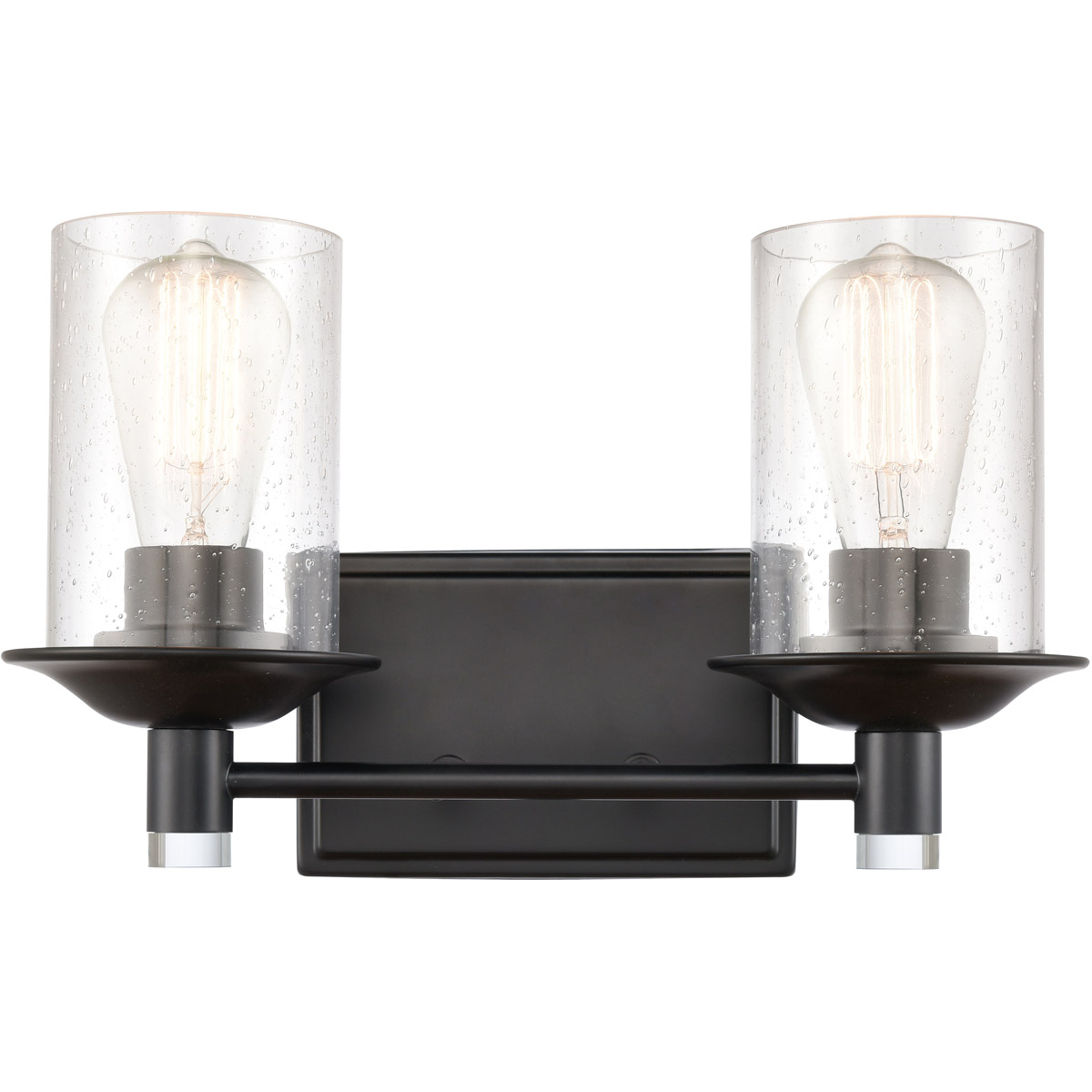 Manhattan LED 14.5 inch Matte Black Bath Vanity Light Wall Light