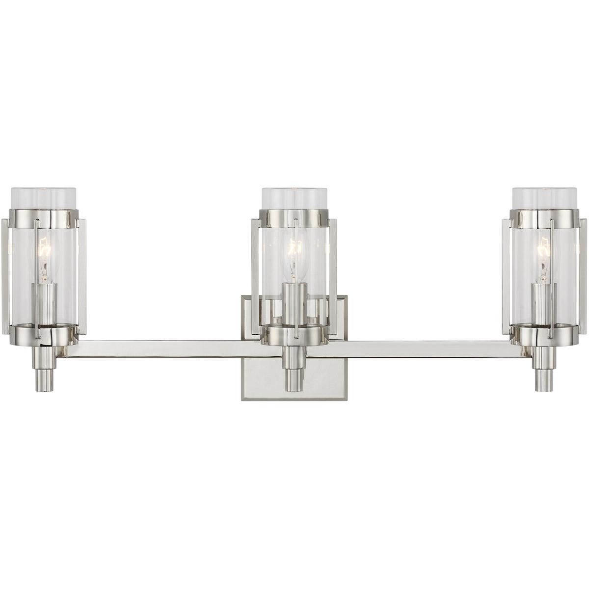Flynn 3 Light 23 inch Polished Nickel Vanity Light Wall Light 