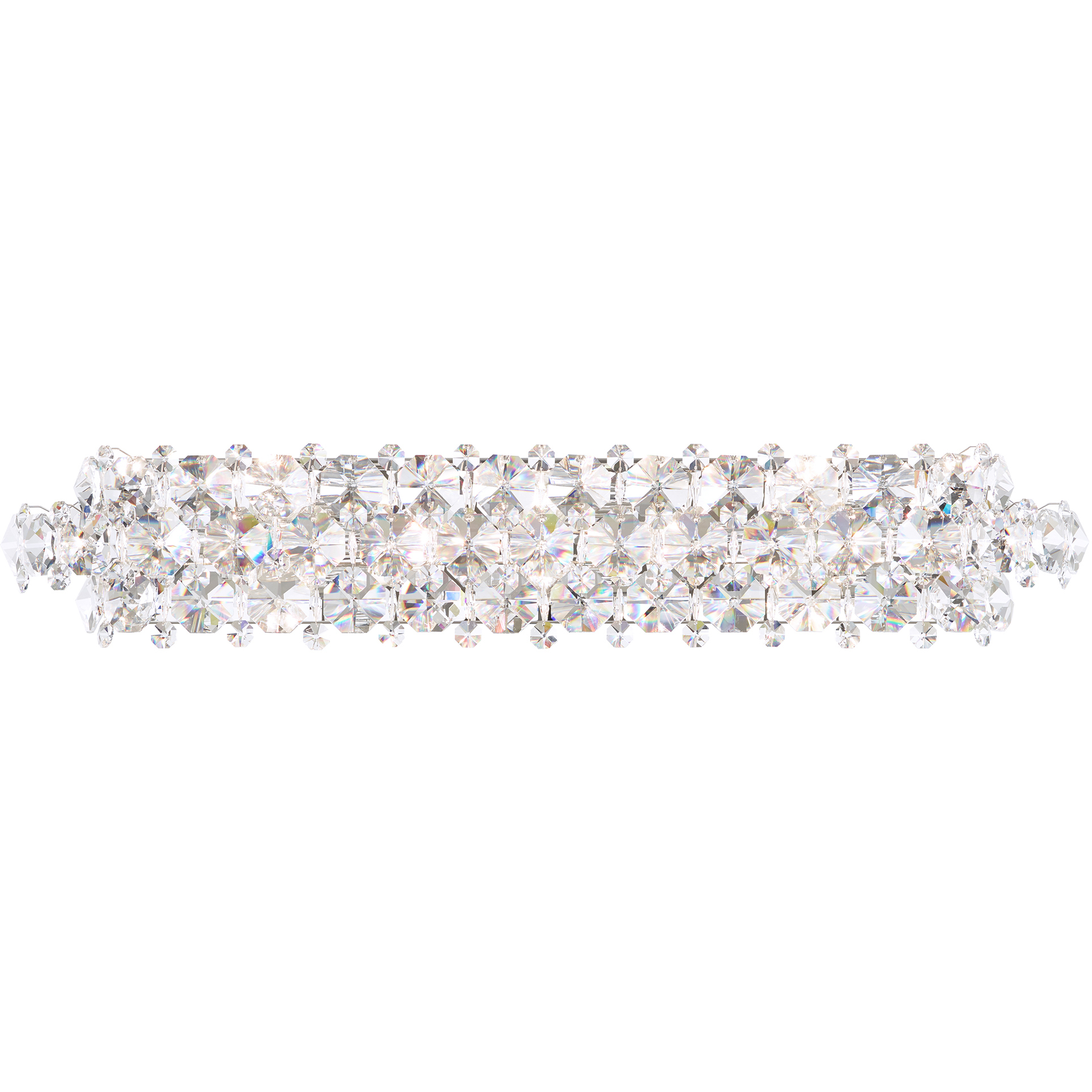 Baronet 7 Light 35 inch Polished Stainless Steel Bath Vanity & Wall Light in Radiance