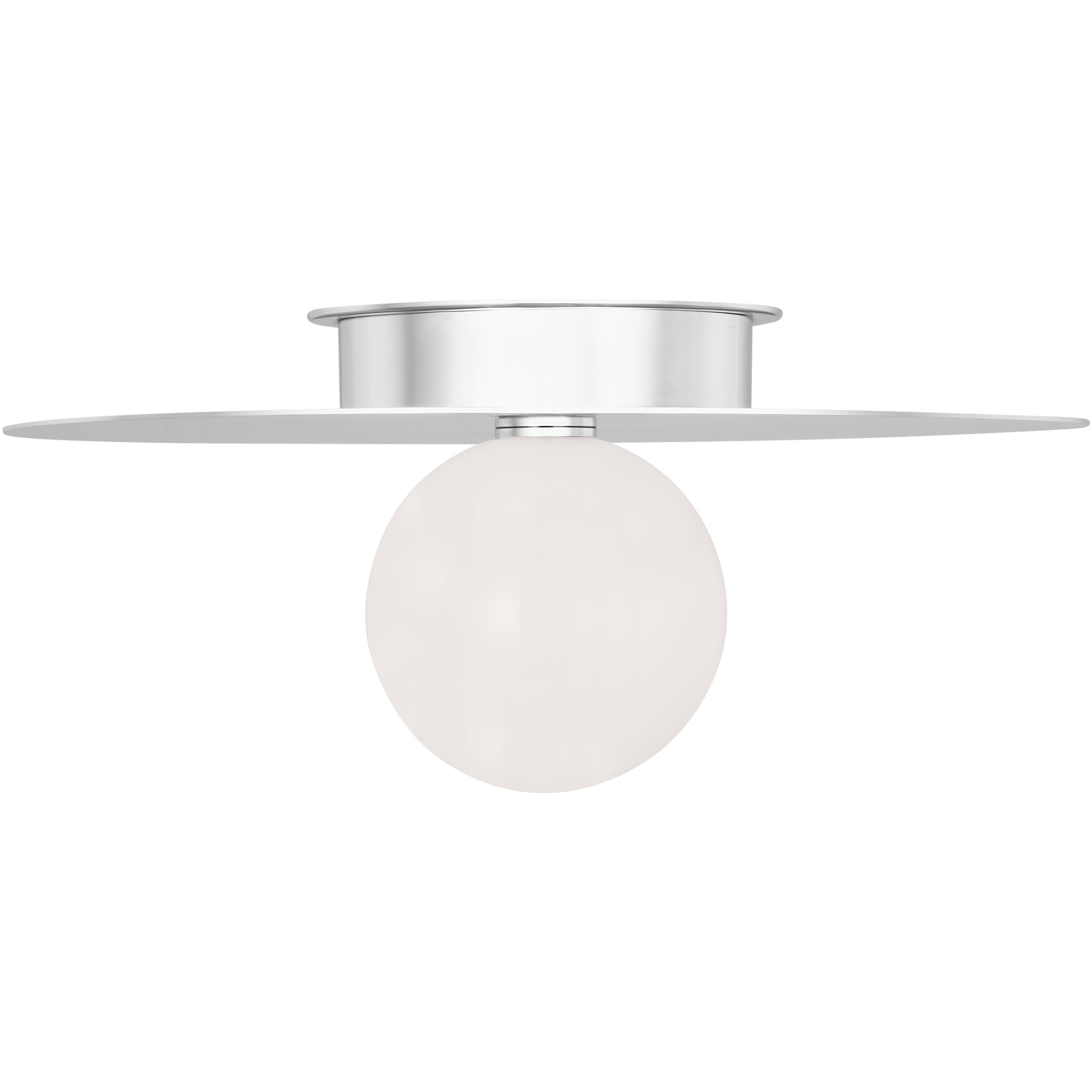 Kelly by Kelly Wearstler Nodes 1 Light 17.5 inch Polished Nickel Flush Mount Ceiling Light