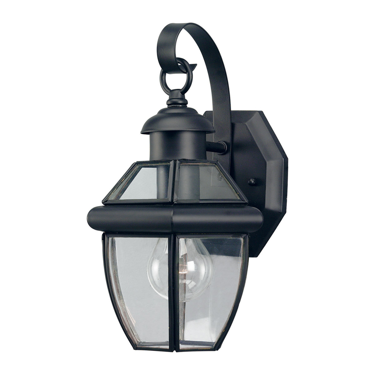 Signature 1 Light 12 inch Black Outdoor Wall Light