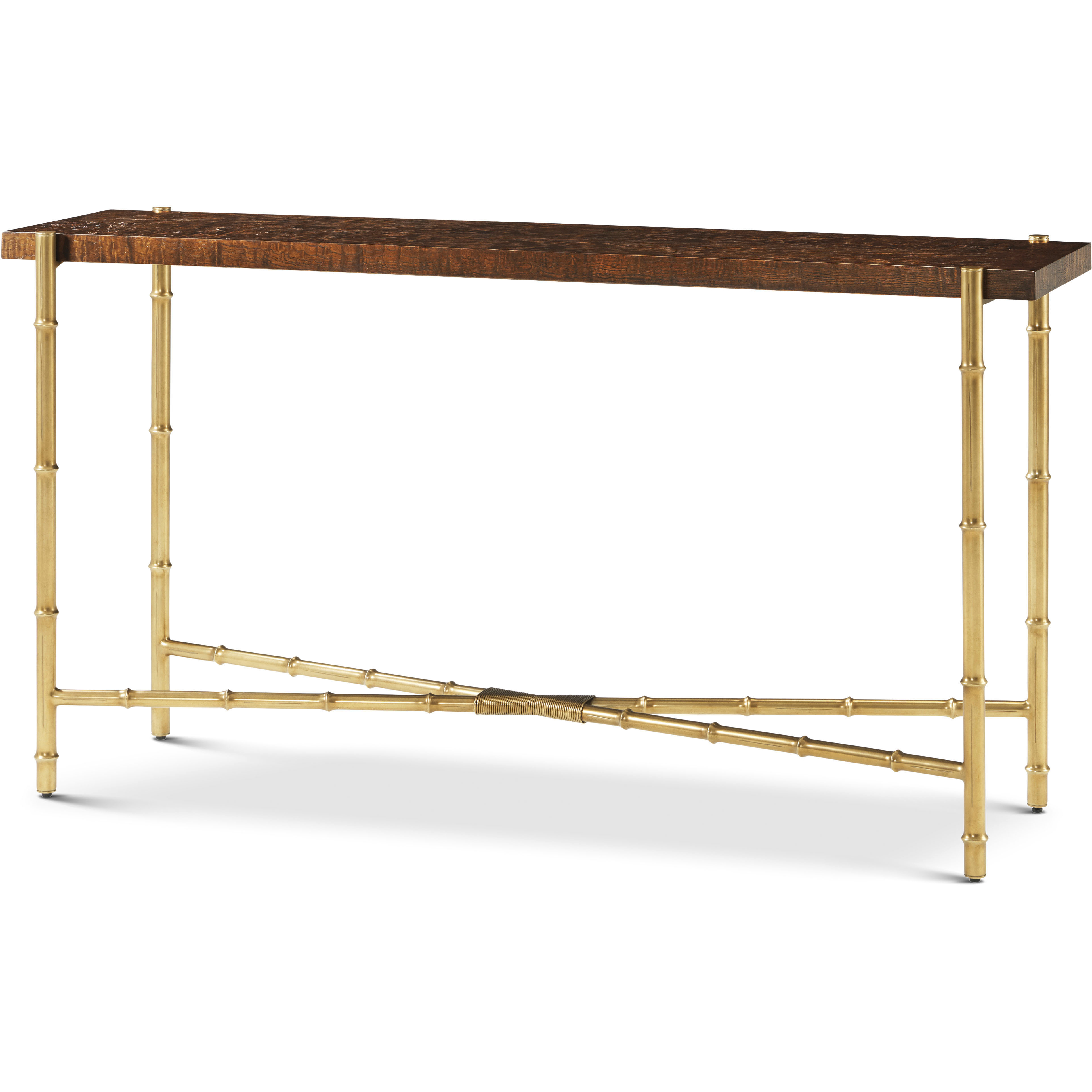 Kesden 60 X 16 inch Pyramid Brown Console Table